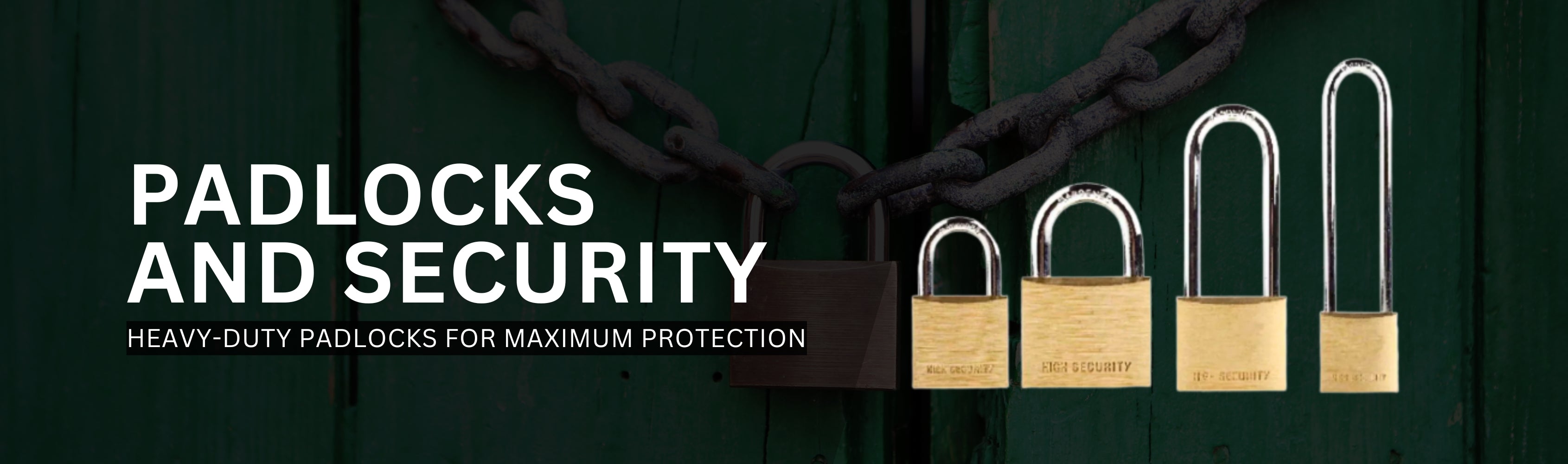 Padlocks and Security Banner