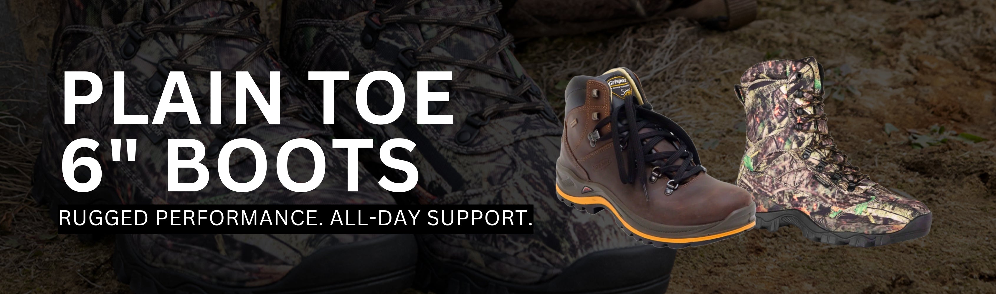 Plain Toe 6" Boots Banner