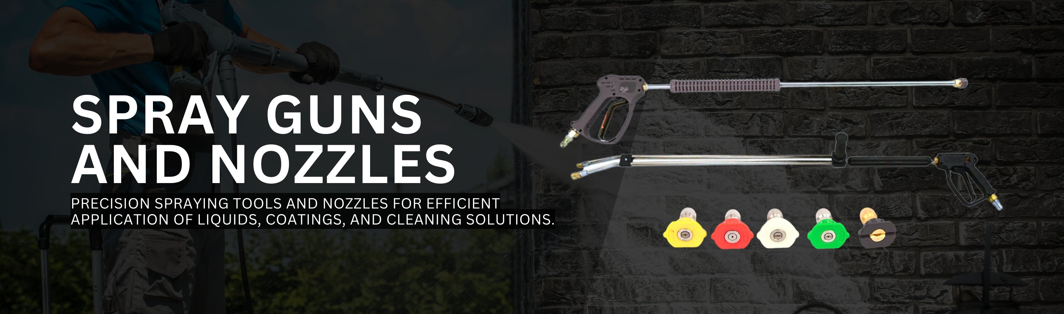 Spray Guns and Nozzles Banner