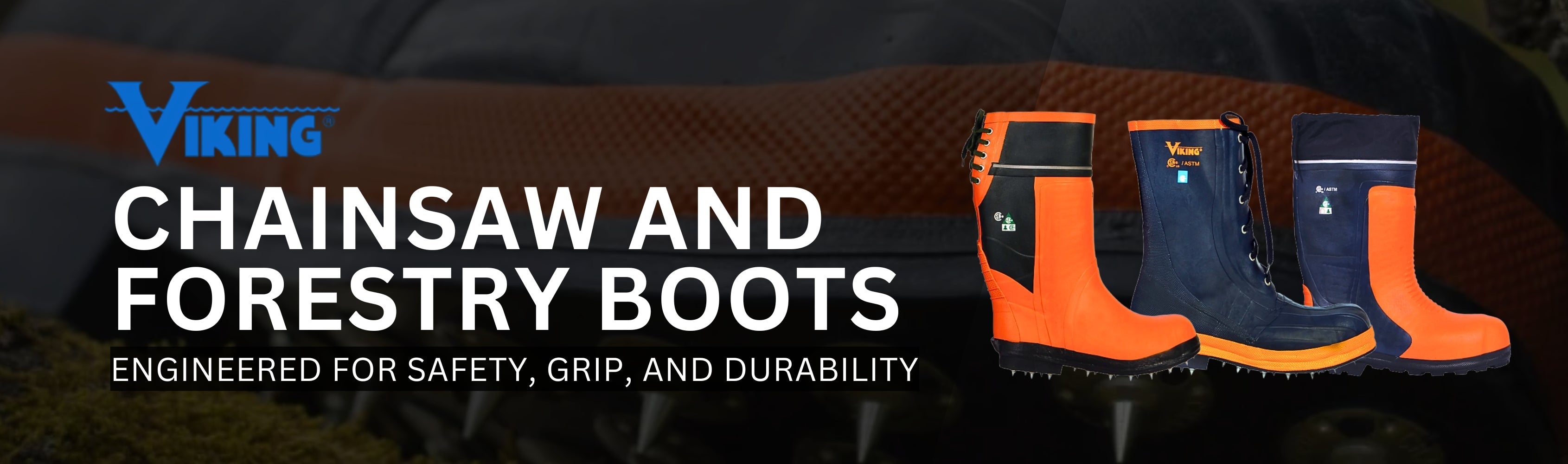 Viking - Chainsaw and Forestry Boots Banner