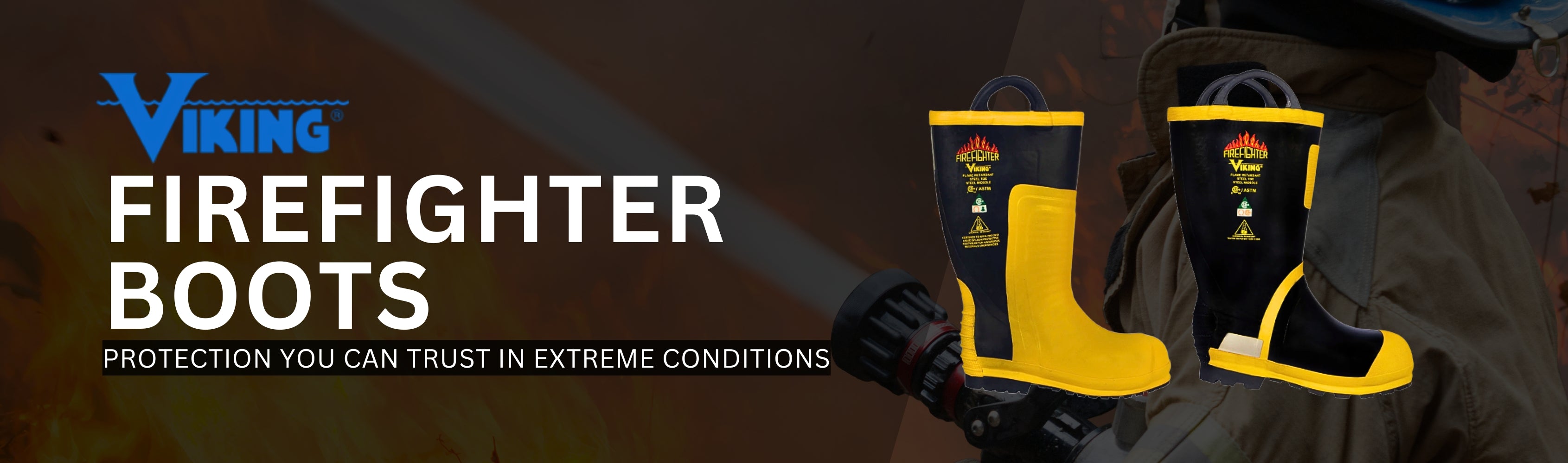 Viking - Firefighter Boots Banner