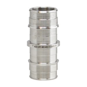 Stainless Steel Cold Expansion PEX Coupling - 304 SS, Corrosion-Resistant, Leak-Free for Hot & Cold Water, NSF/ANSI Certified, ASTM F1960 Compatible, 100 PSI