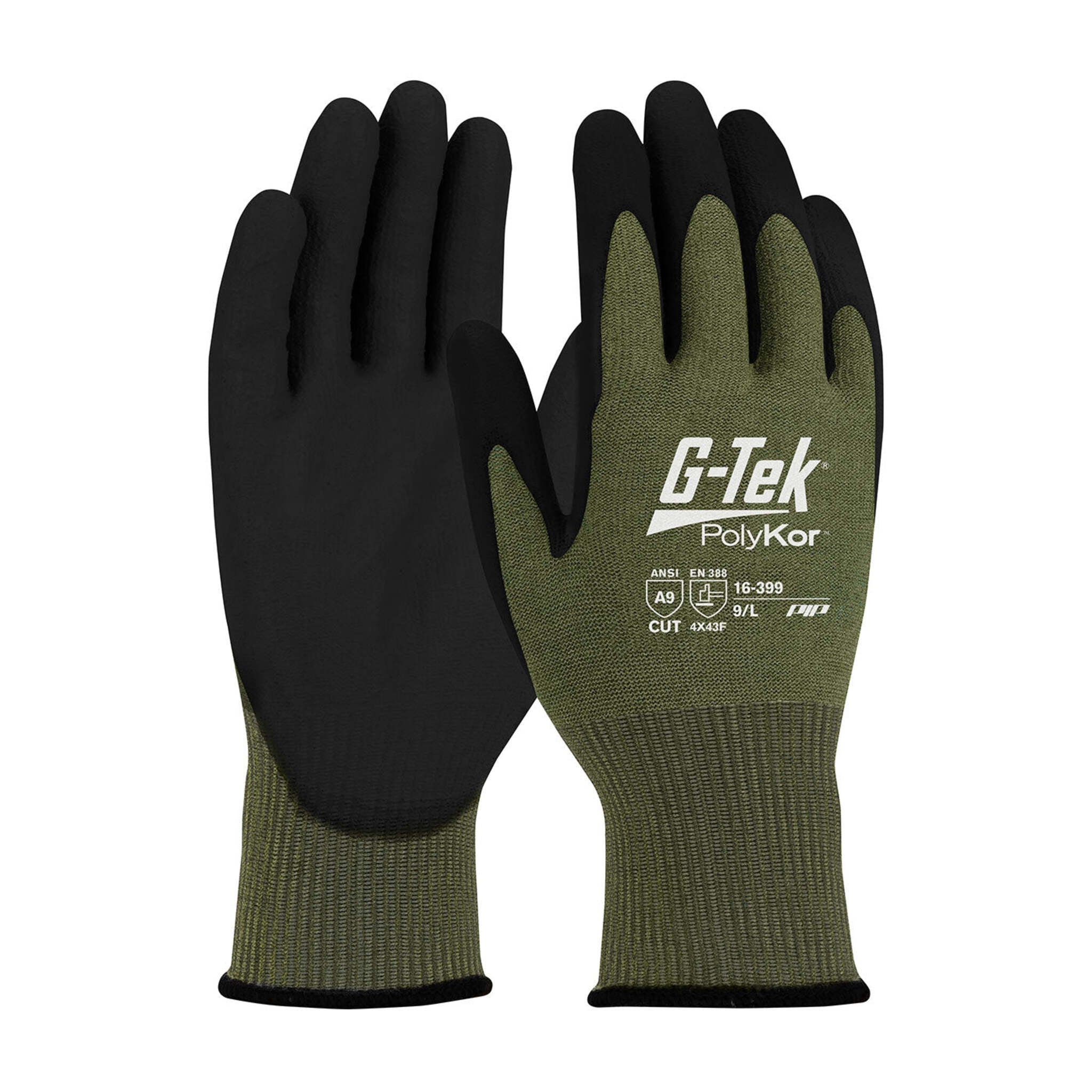 G-Tek® PolyKor® X7™ Seamless Knit Cut Resistant Gloves with NeoFoam® MicroSurface Grip - Touchscreen Compatible, ANSI Cut Level A9 Protection