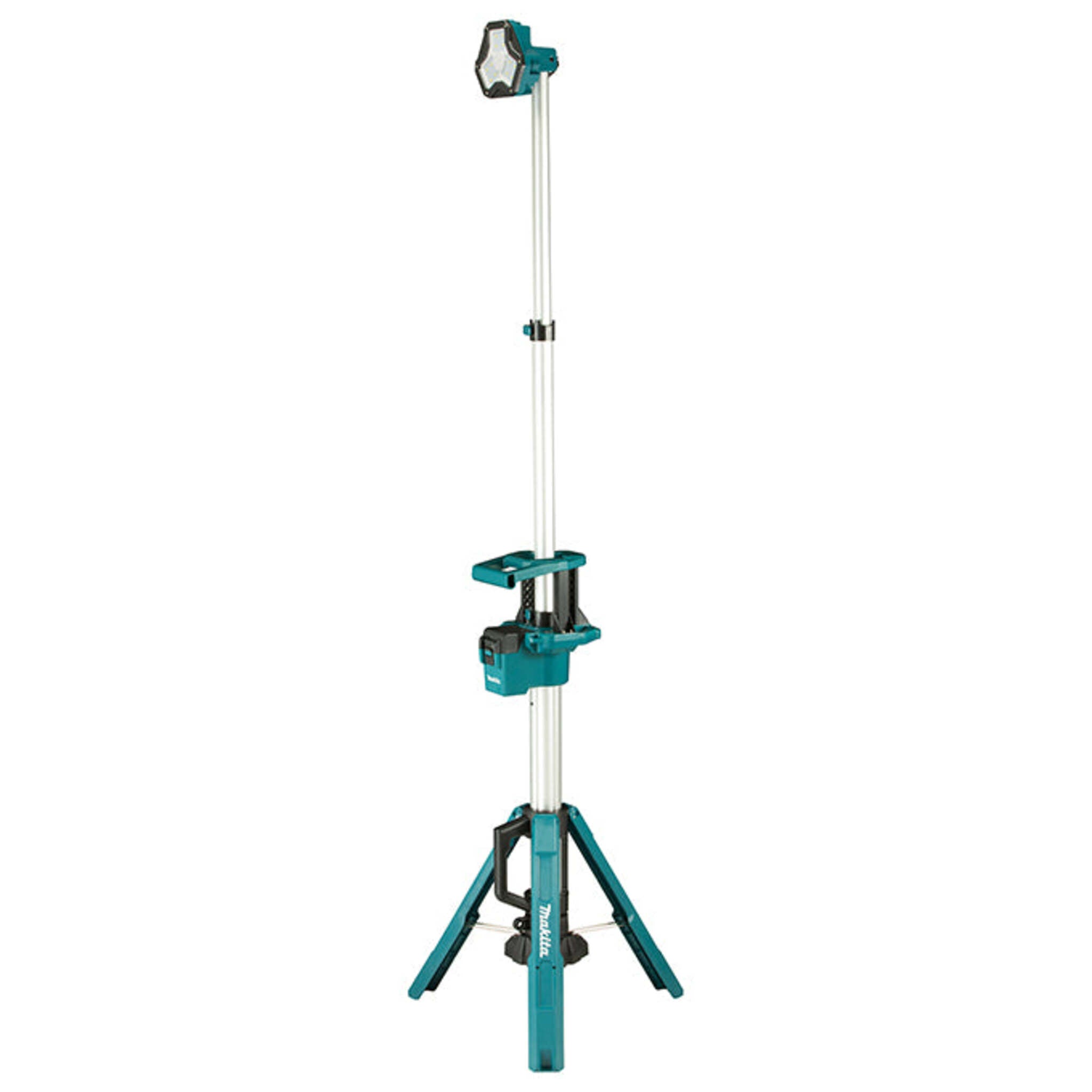 Makita 18V LXT Li-Ion LED Tower Light - 3,000 Lumens, 3 Brightness Settings, Adjustable Height to 7.3 ft, IP55 Rated, Foldable & Portable, Tool Only