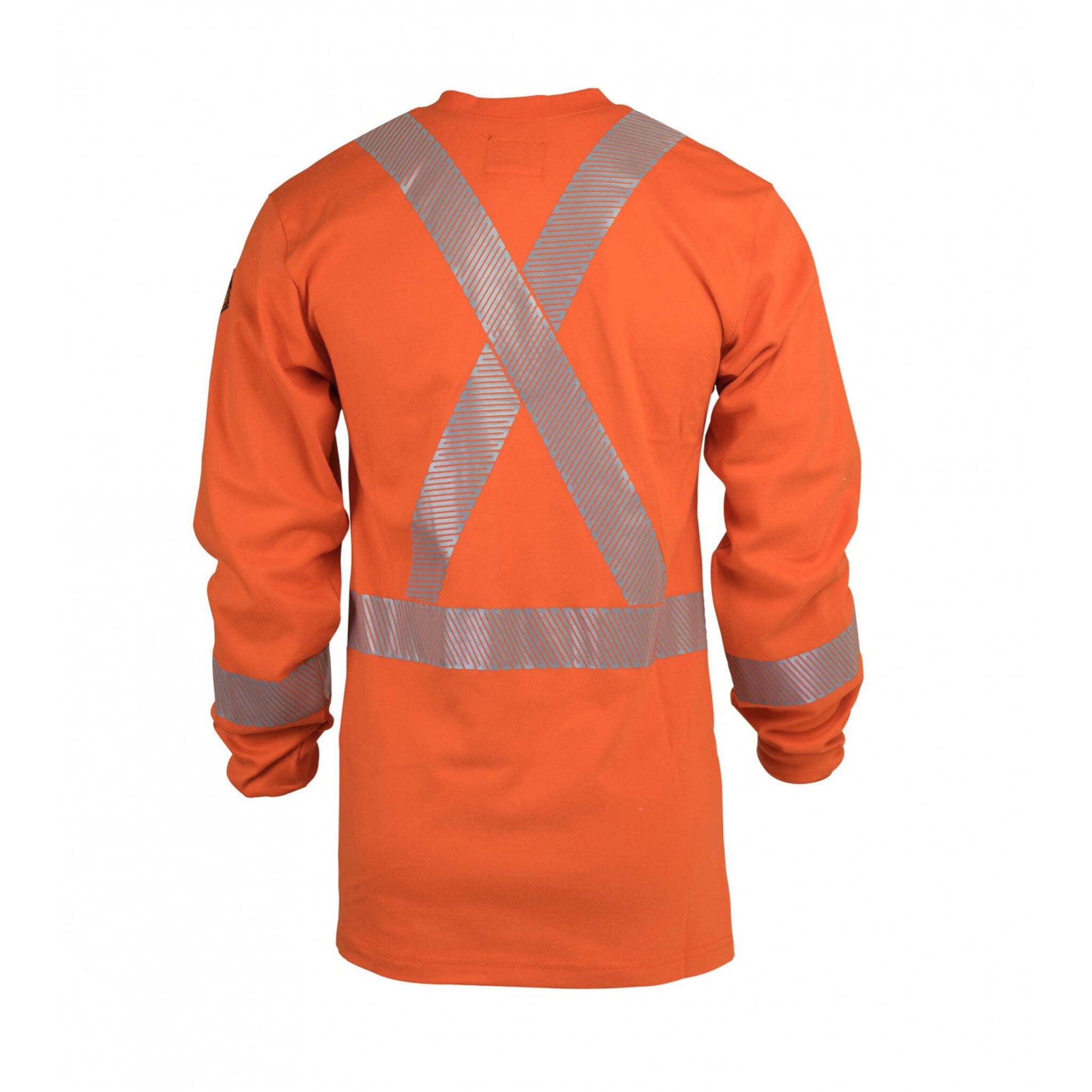 KELTEK 360s Men's Orange Flame Resistant Long Sleeve Shirt - UltraSoft Knit, CSA Certified, HRC 2, NFPA 70E, 10.9 cal/cm², 3M Reflective | Sizes S-5XL