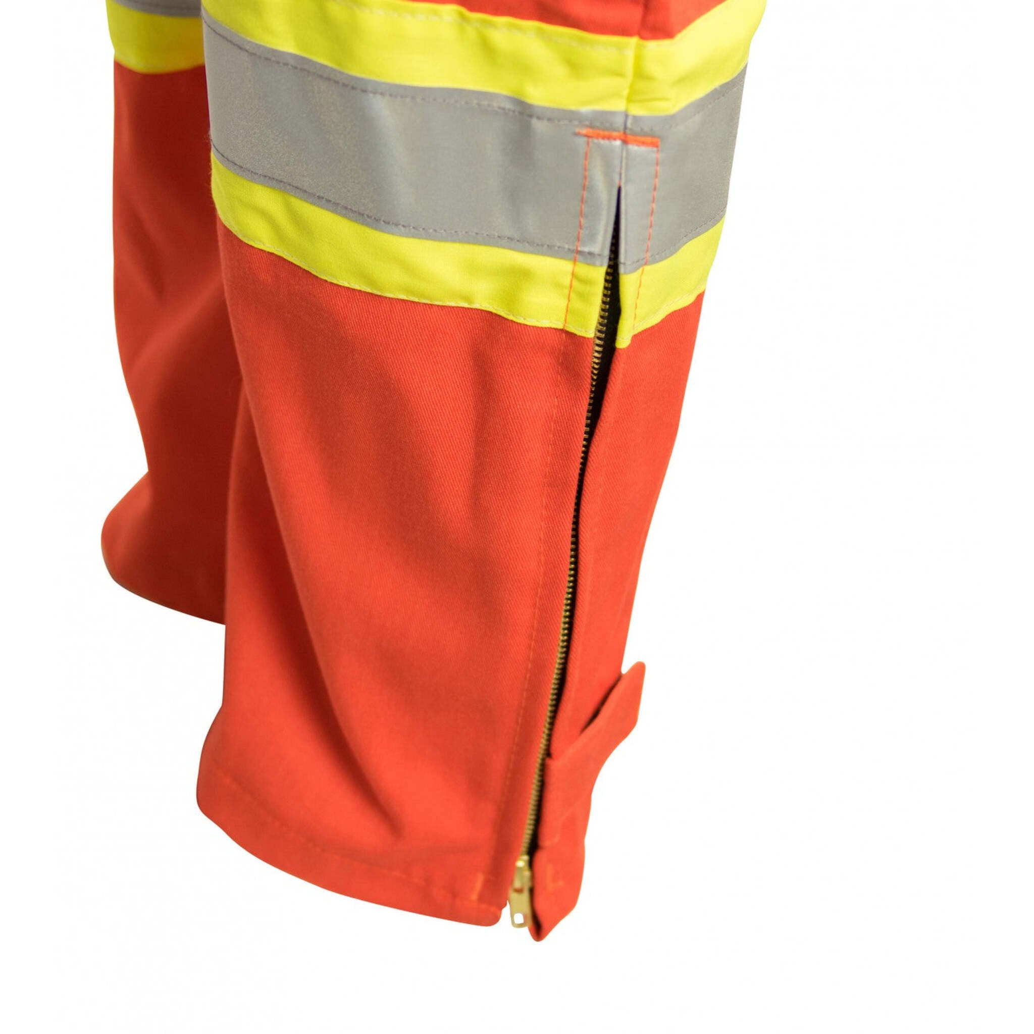 KELTEK 364s Men's Orange CSA Flame Resistant Unlined Hi-Vis Bib Overall - HRC 2, ATPV 9.2 cal/cm², 88% Cotton, 12% Nylon, 3M Reflective | Sizes S-4XL