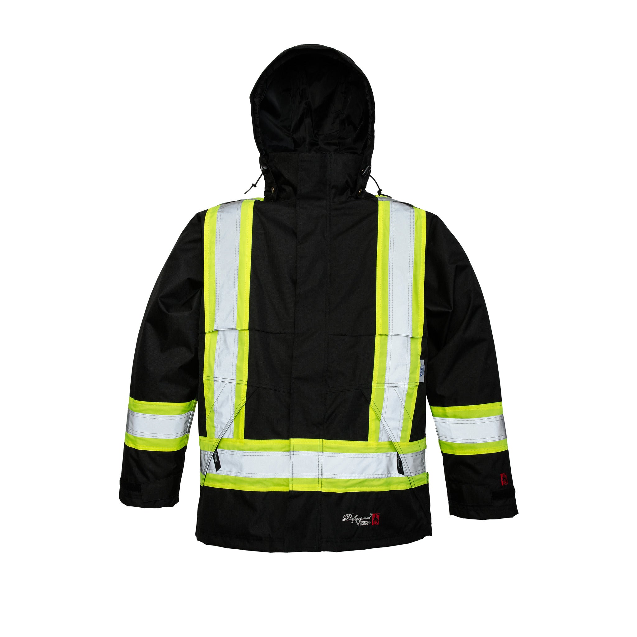 Viking Professional® 3907LFRJ Ladies Fit FR Jacket | 300D Trilobal Rip-stop, Waterproof, Windproof, ANSI/CSA Compliant, Reflective & Detachable Hood