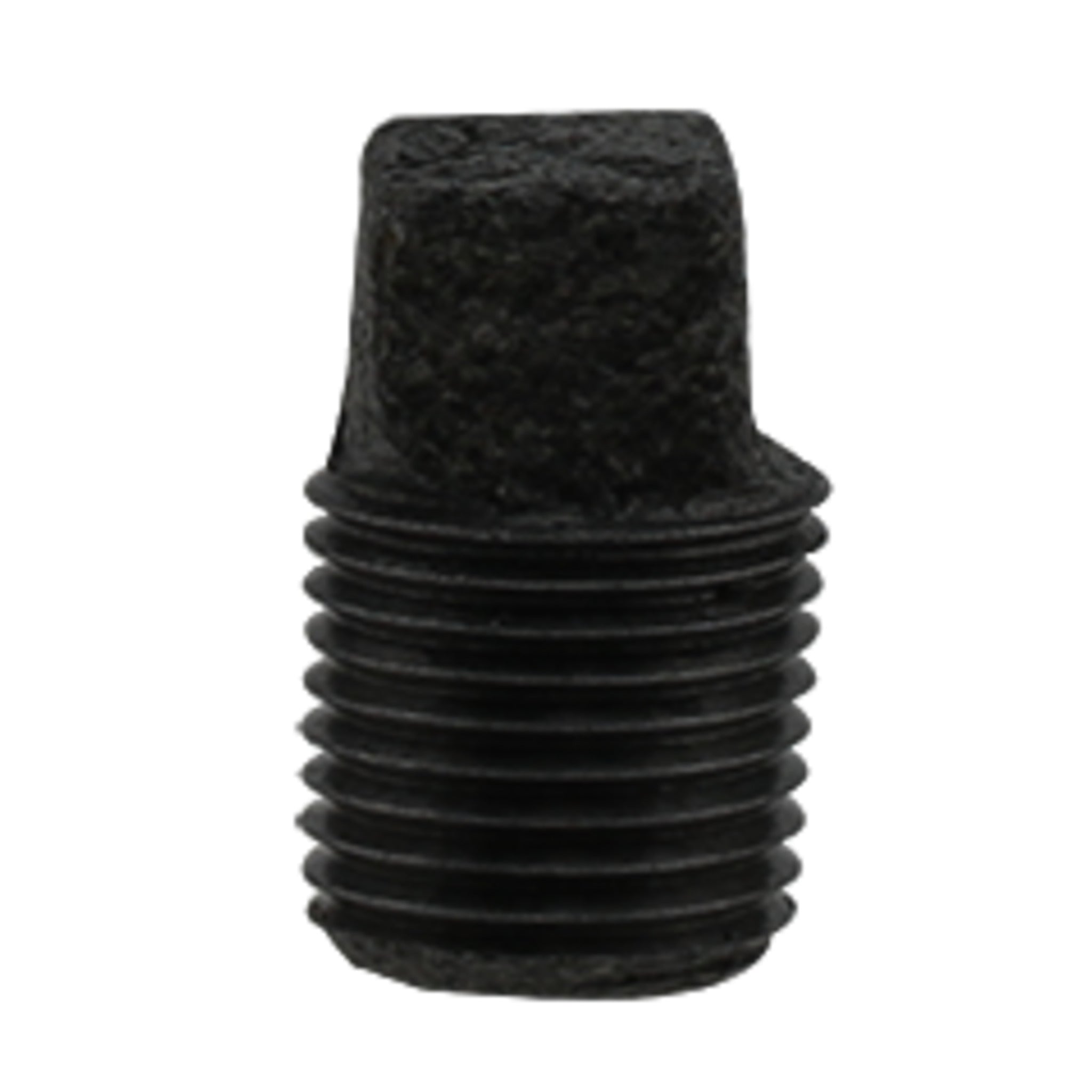 Black Pipe Plug - 1/8" NPT to 6" NPT Sizes, Malleable Iron, Corrosion-Resistant for Sealing Pipes, Hydraulic & Pneumatic Systems, and Fluid Flow Prevention