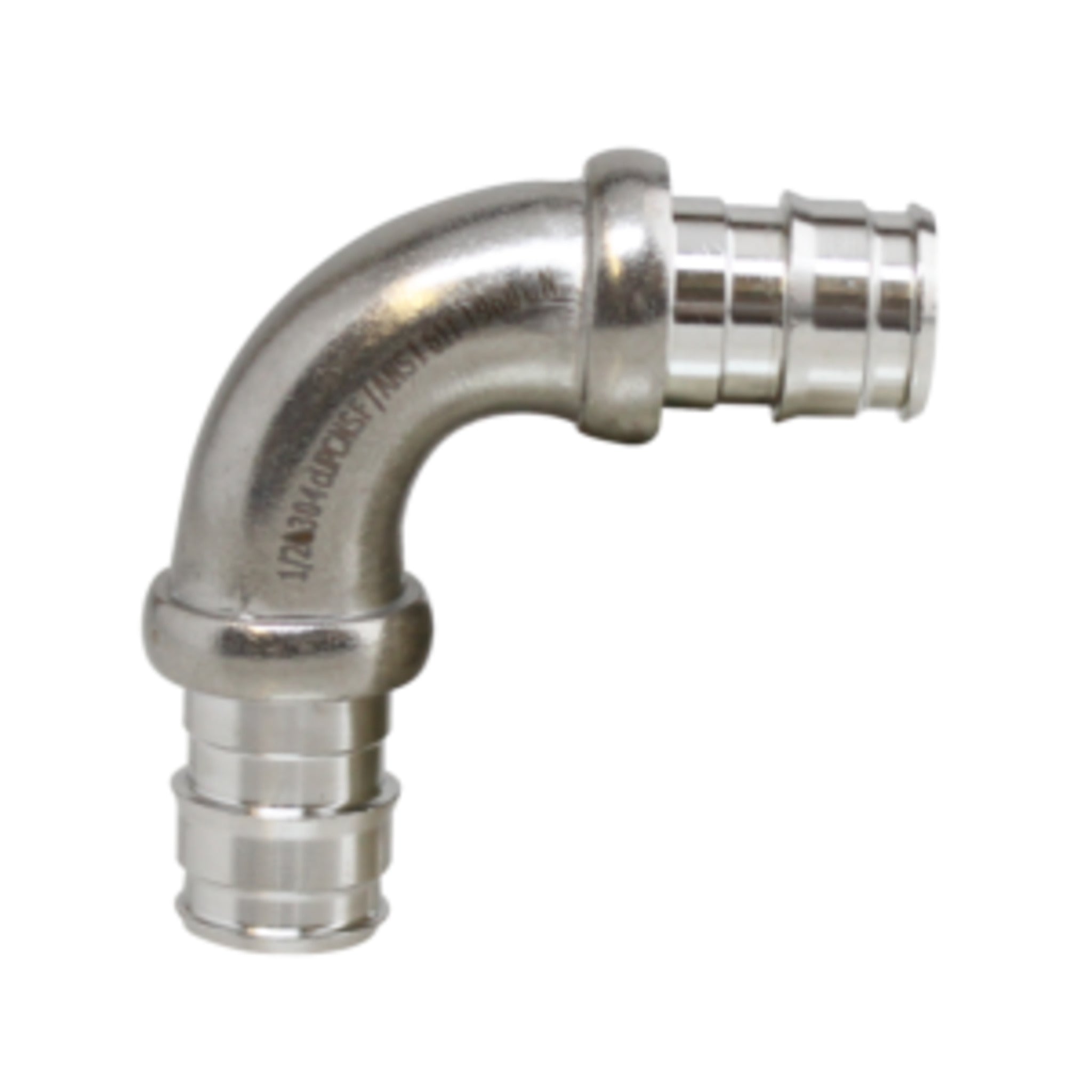 Stainless Steel Cold Expansion PEX 90° Elbow - 304 SS, Corrosion-Resistant, Leak-Free for Hot & Cold Water, NSF/ANSI Certified, Compatible with ASTM F1960 PEX