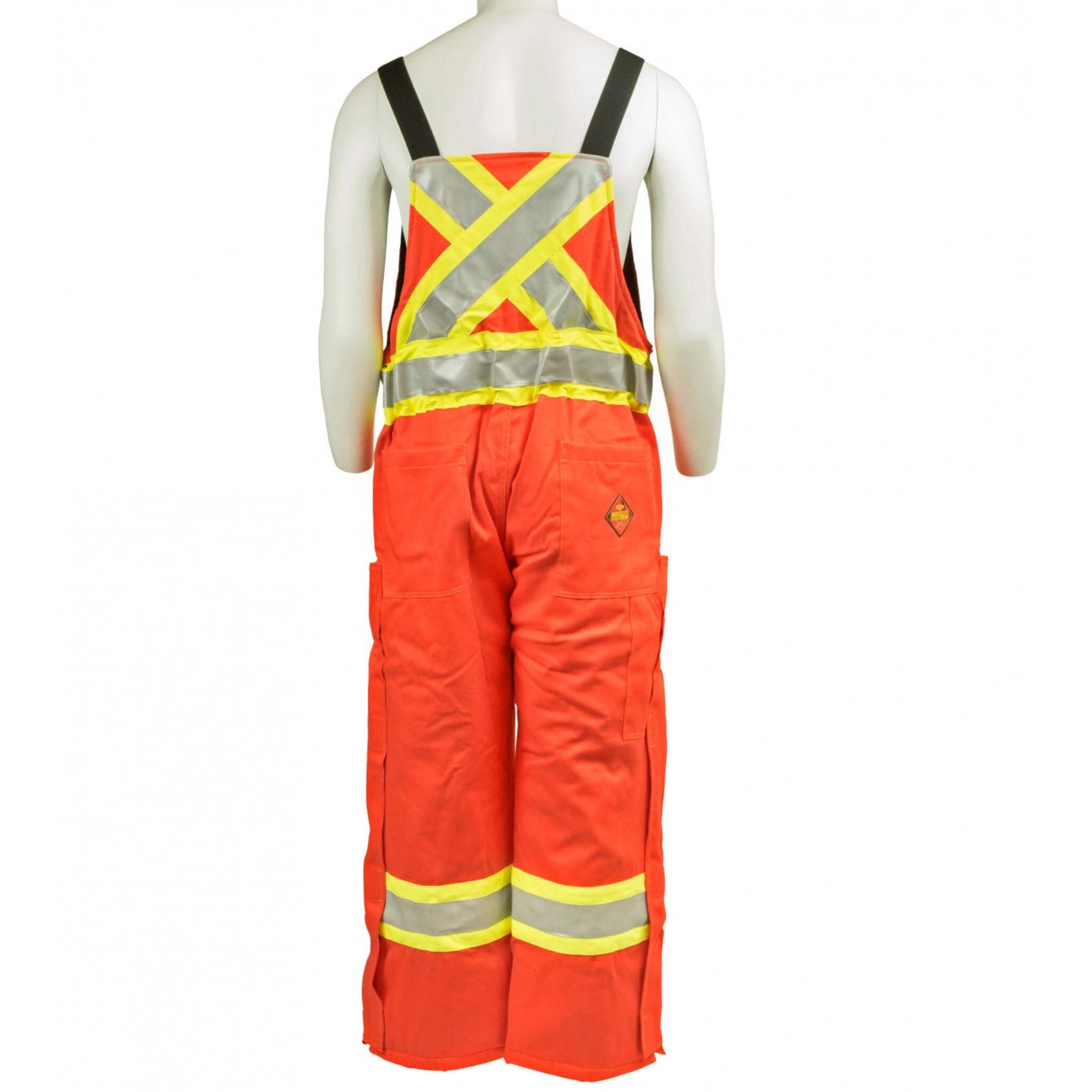 KELTEK 408s Men's Orange CSA Flame Resistant Insulated Hi-Vis Bib Overall - HRC 4, Durable, Protective Workwear for Industrial Safety | Sizes S-5XL