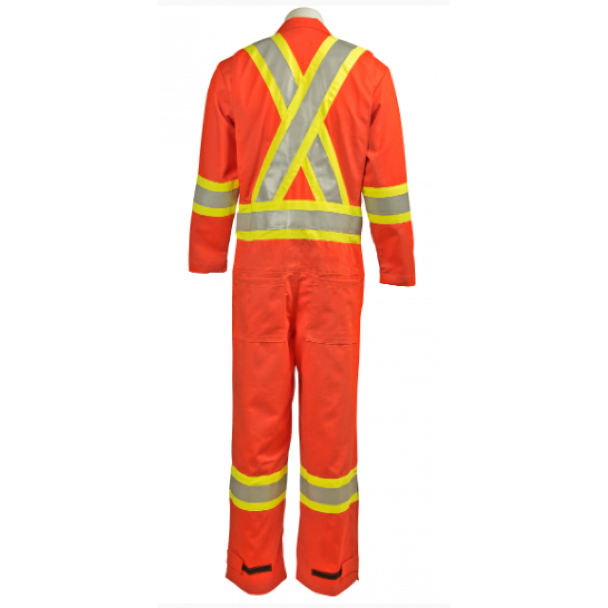 KELTEK 409s Men's Orange CSA Flame Resistant Winter Insulated Hi-Vis Coverall, HRC 4, Durable Workwear with Reflective Material | Sizes S-4XL