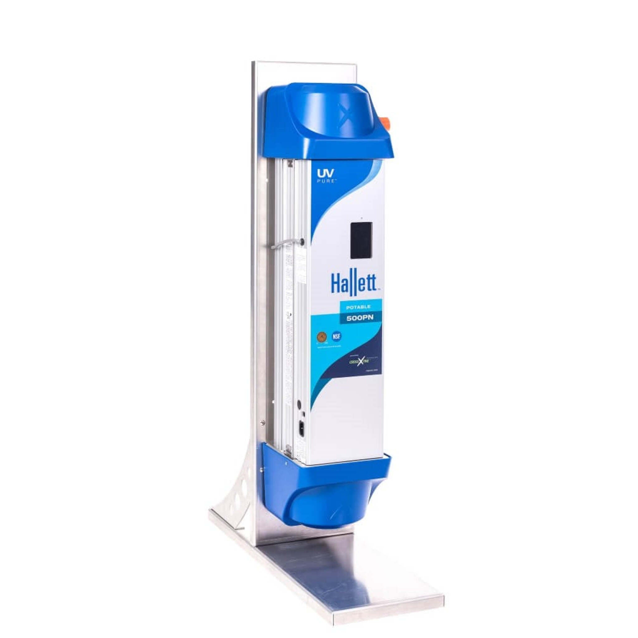 Hallett 500PN UV Water Disinfection System for Potable Water | NSF 55 Class A Certified | Self-Cleaning, Dual UV Sensors, Crossfire Technology