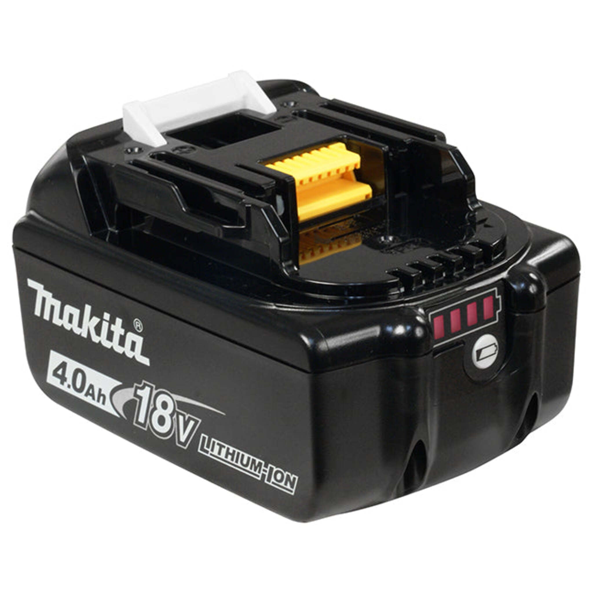 Makita 18V Li-Ion 4.0Ah Batteries - LED Indicator, Built-In Protection System, Extended Life, Available in 1/Pk, 2/Pk and 10/Pk for Professionals