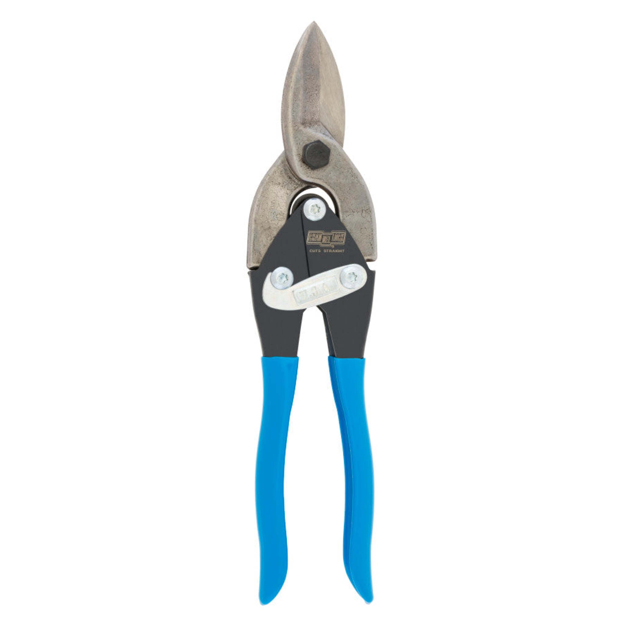 ChannelLock 10-Inch Utility Aviation Snip - Thin Material Cutting, Molybdenum Alloy Steel, 8:1 Compound Leverage, Cuts 24ga Steel, Precision Blades