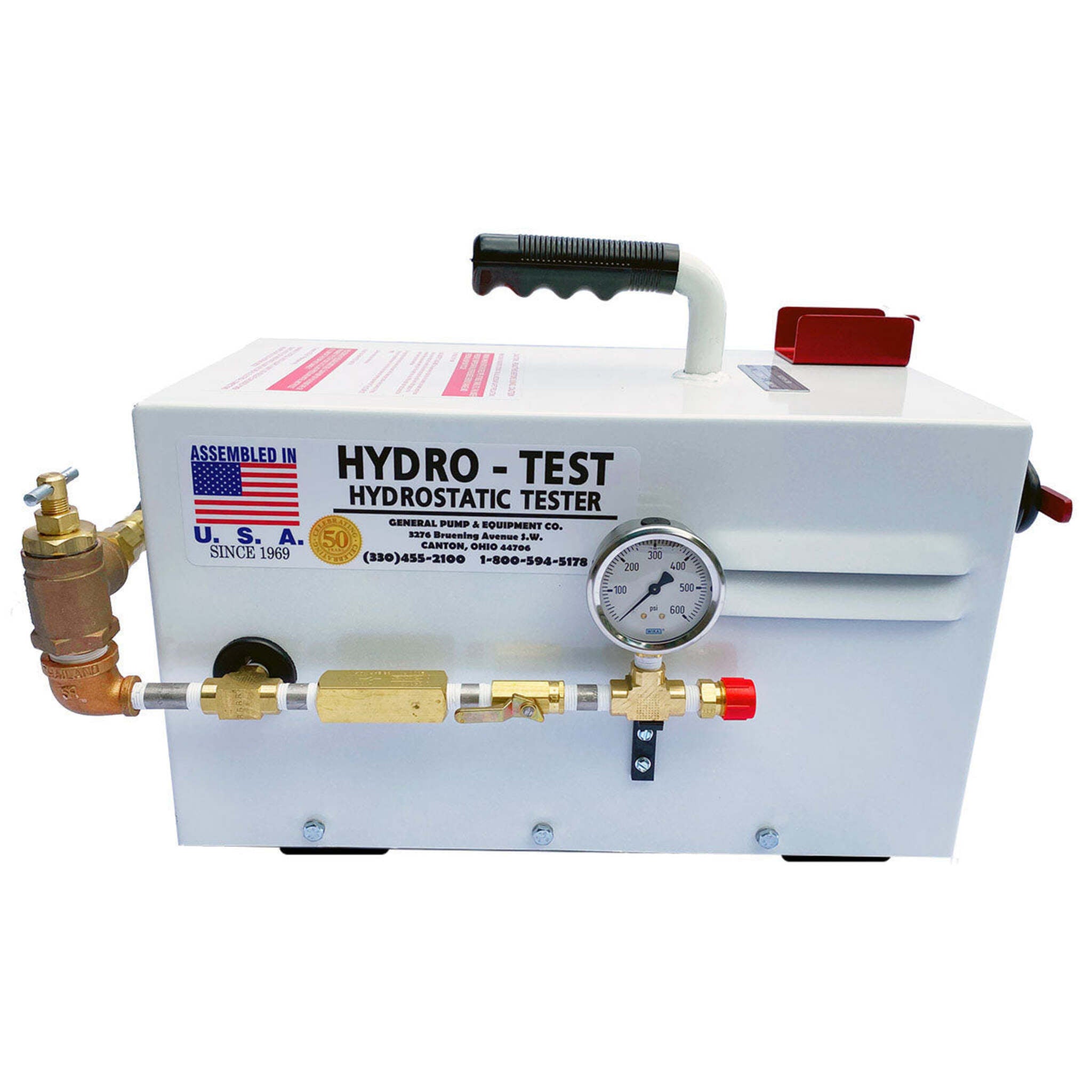 Hydro-Test 6334 Series Hydrostatic Tester Pump with Rugged Steel Housing - 120V AC