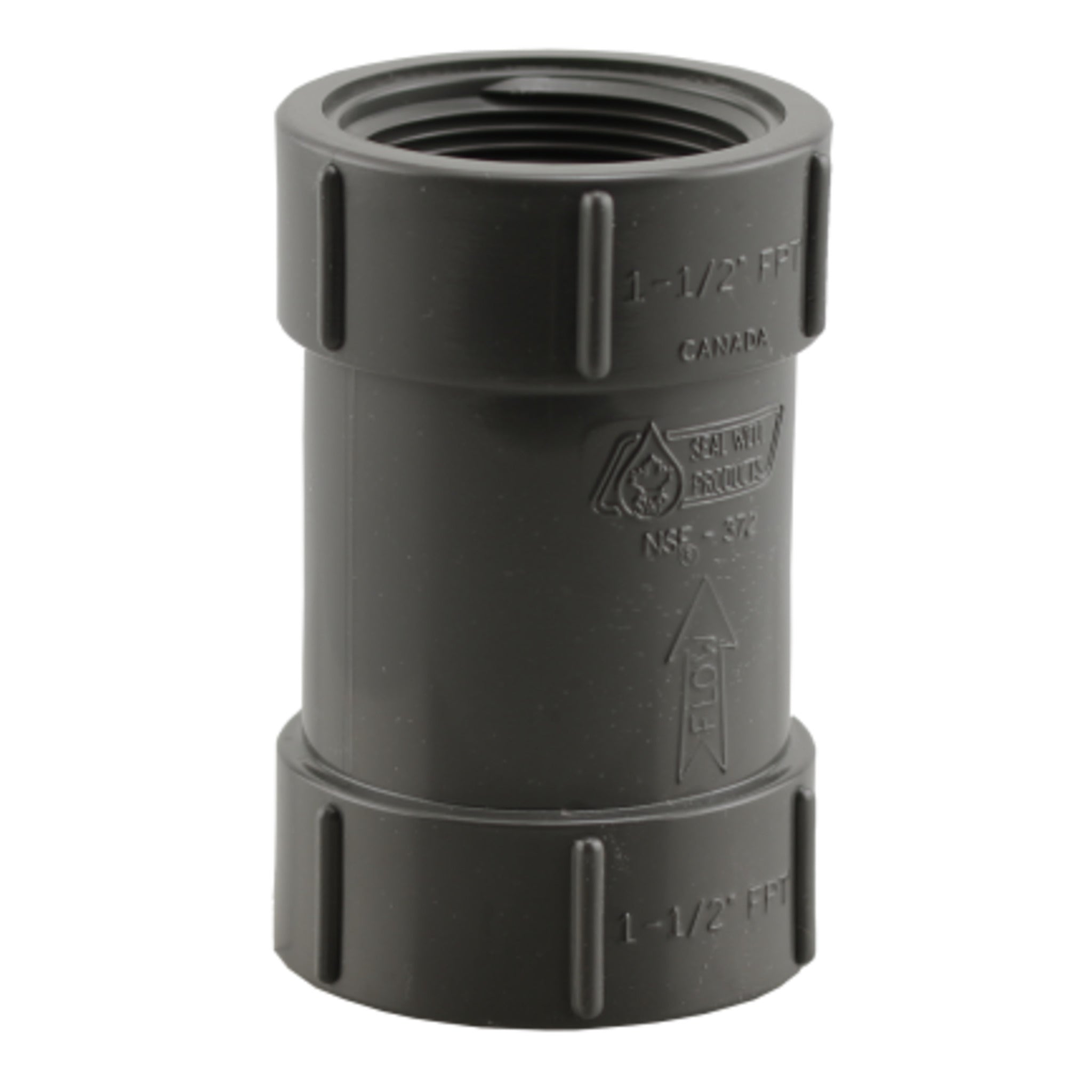 In-Line PVC Check Valve with Female Pipe Threads – Durable & Reliable Backflow Prevention for Well Pumps & Irrigation Systems | Universal Compatibility