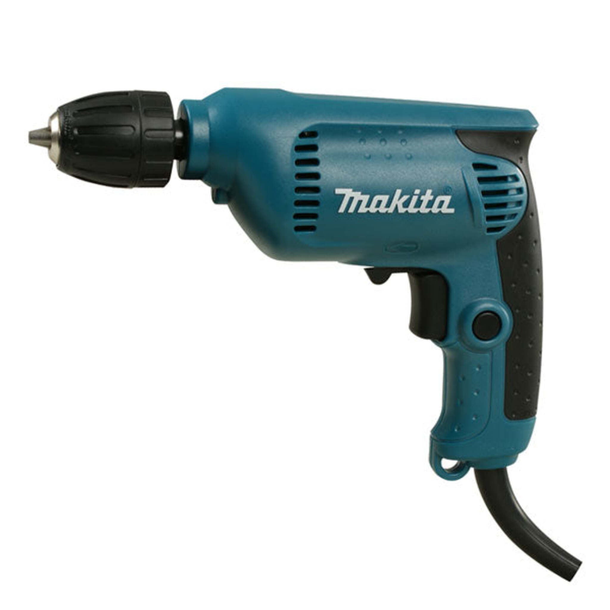 Makita 6413K 3/8" Drill w/Case, Variable Speed, 4.0 Amp Motor, Keyless Chuck, Ergonomic Grip, Durable Construction, Compact & Lightweight Design