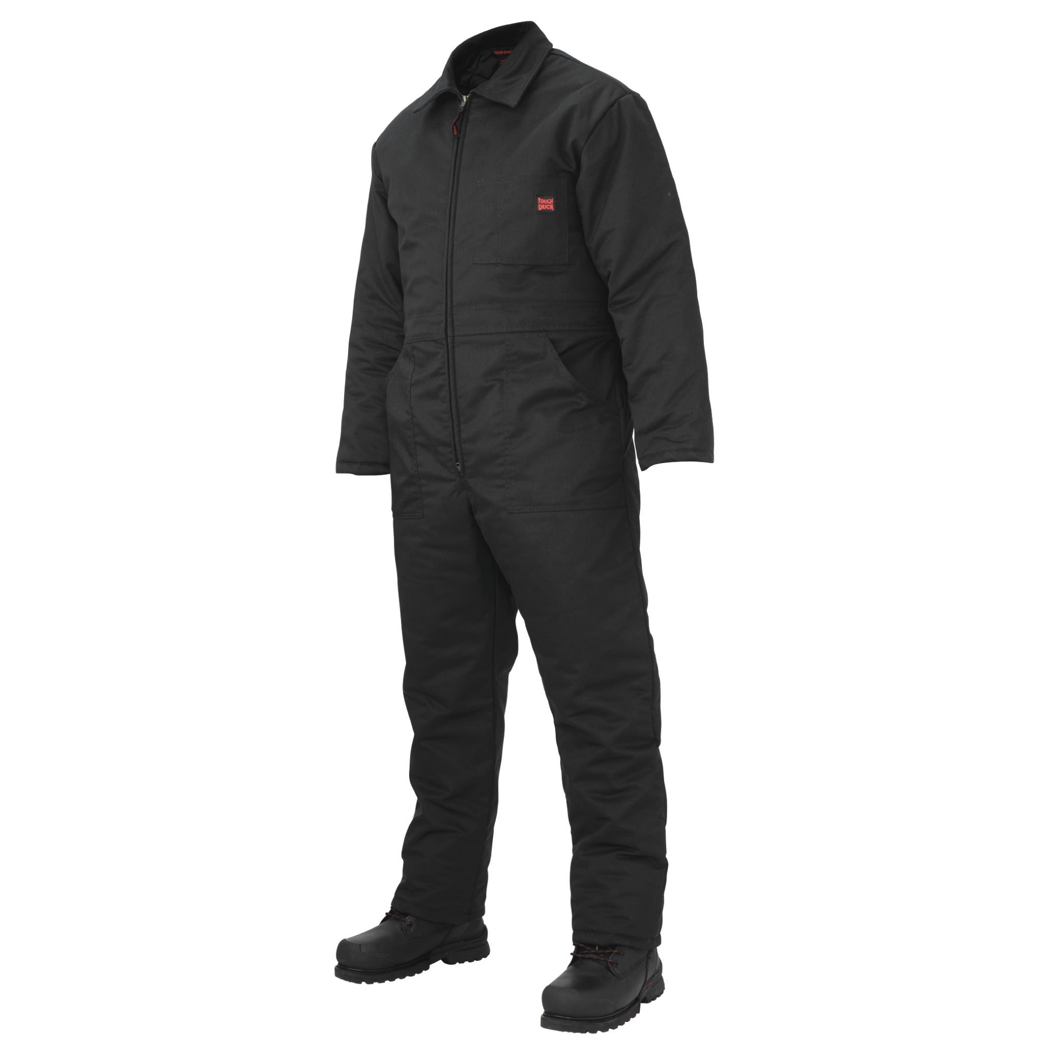 Tough Duck 7121 Men's Insulated Winter Work Coveralls - Durable Poly/C