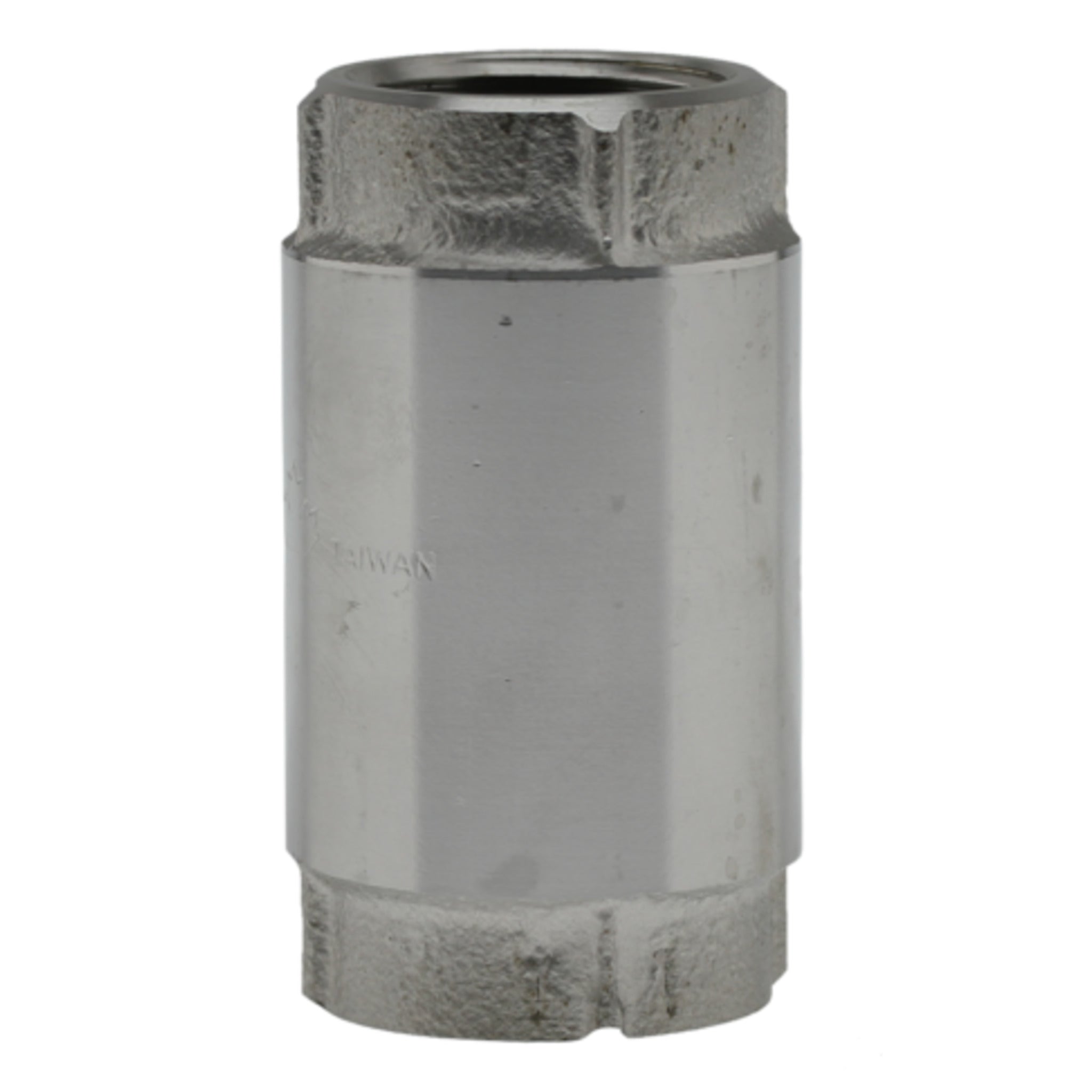 304 Stainless Steel Spring-Loaded In-Line Check Valve - FPT, Durable, Corrosion Resistant, 200 PSI, NSF/ANSI 372 Certified | Limited Size