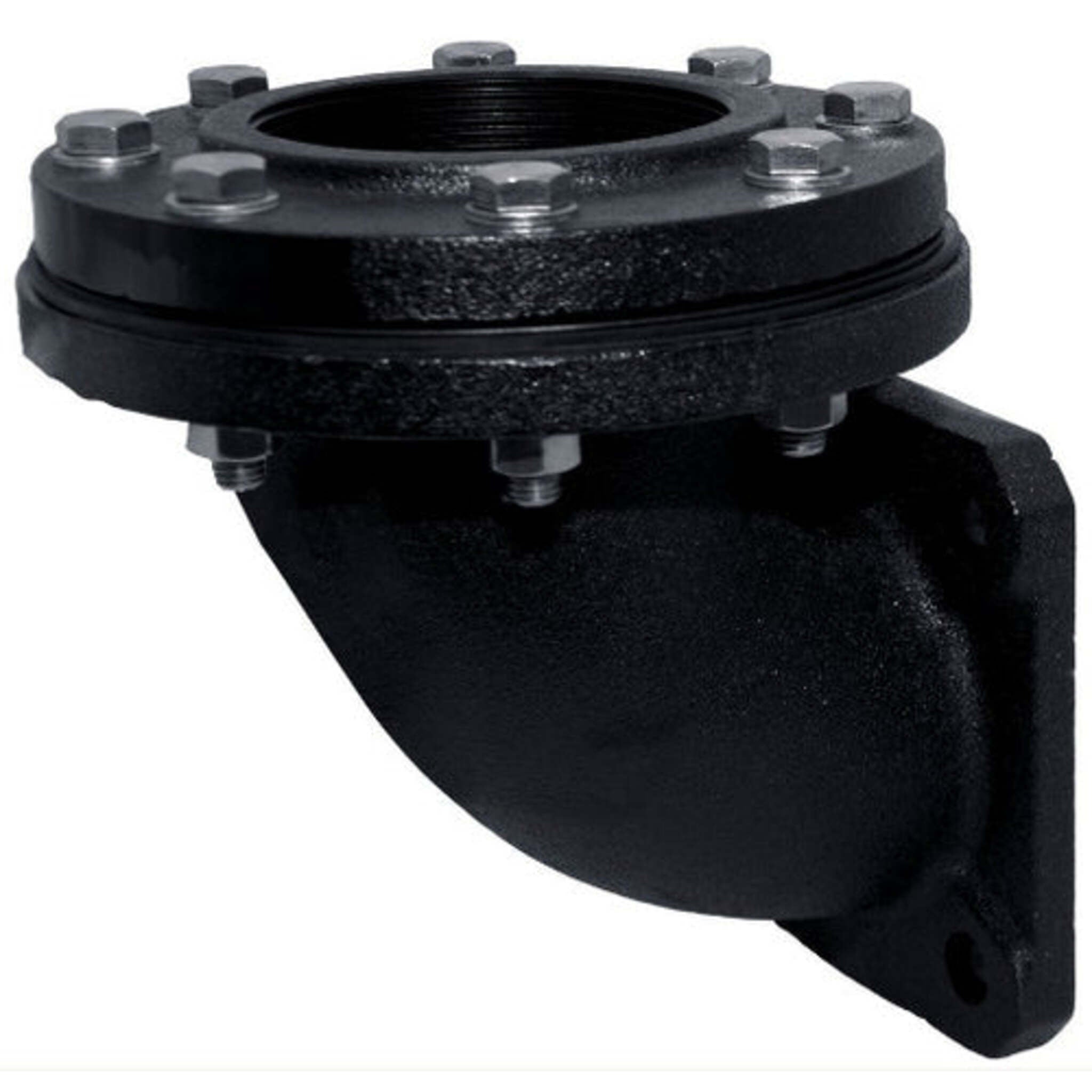 HCP 3" Cast Iron Flanged Discharge Elbow for Sewage Pumps - Durable, Corrosion-Resistant, 4-Bolt and 8-Bolt Flange, Enhanced Performance