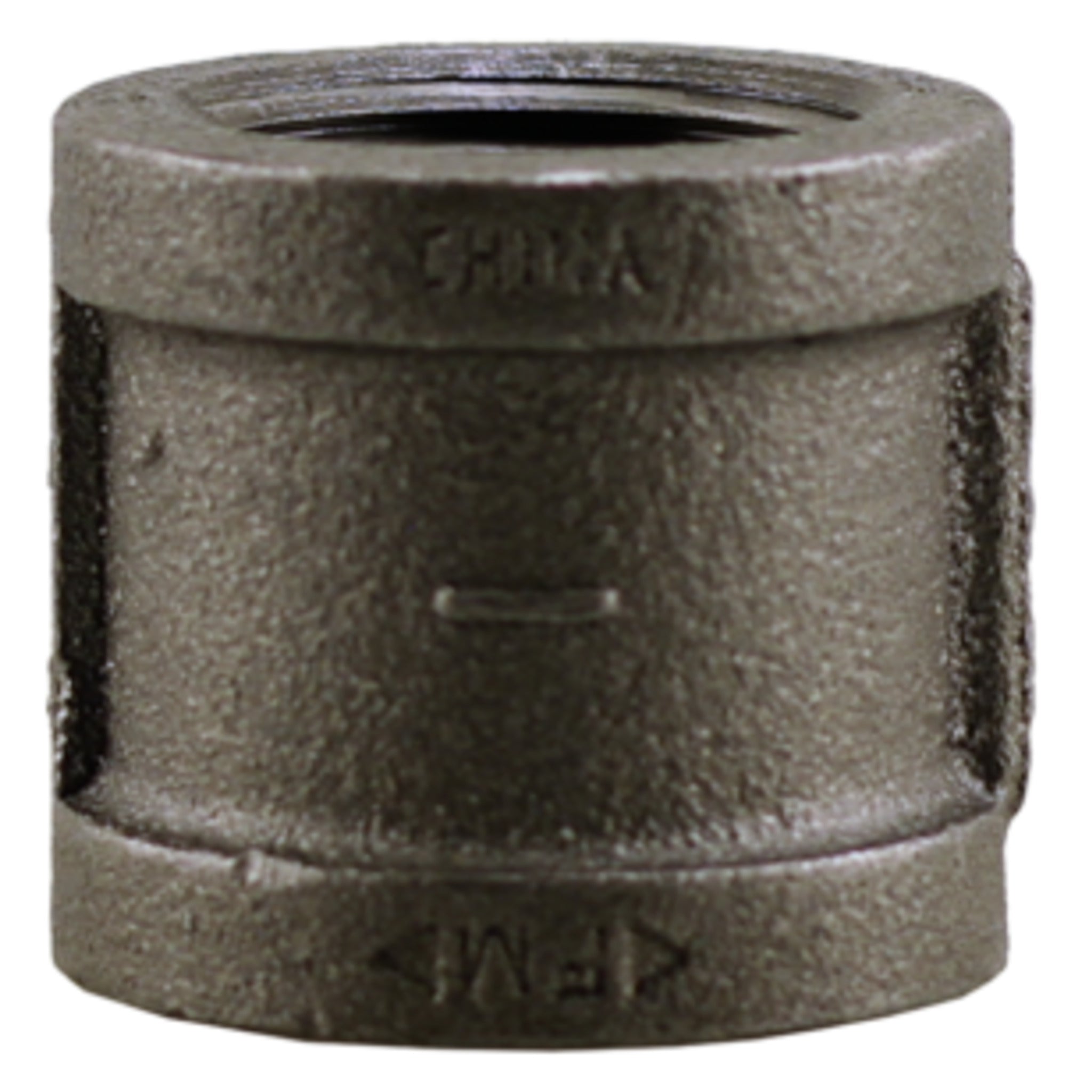 Black Pipe Coupling - Malleable Iron, 1/8" NPT to 6" NPT Sizes, High-Quality Carbon Steel, Corrosion-Resistant for Plumbing, Gas, and Oil Applications