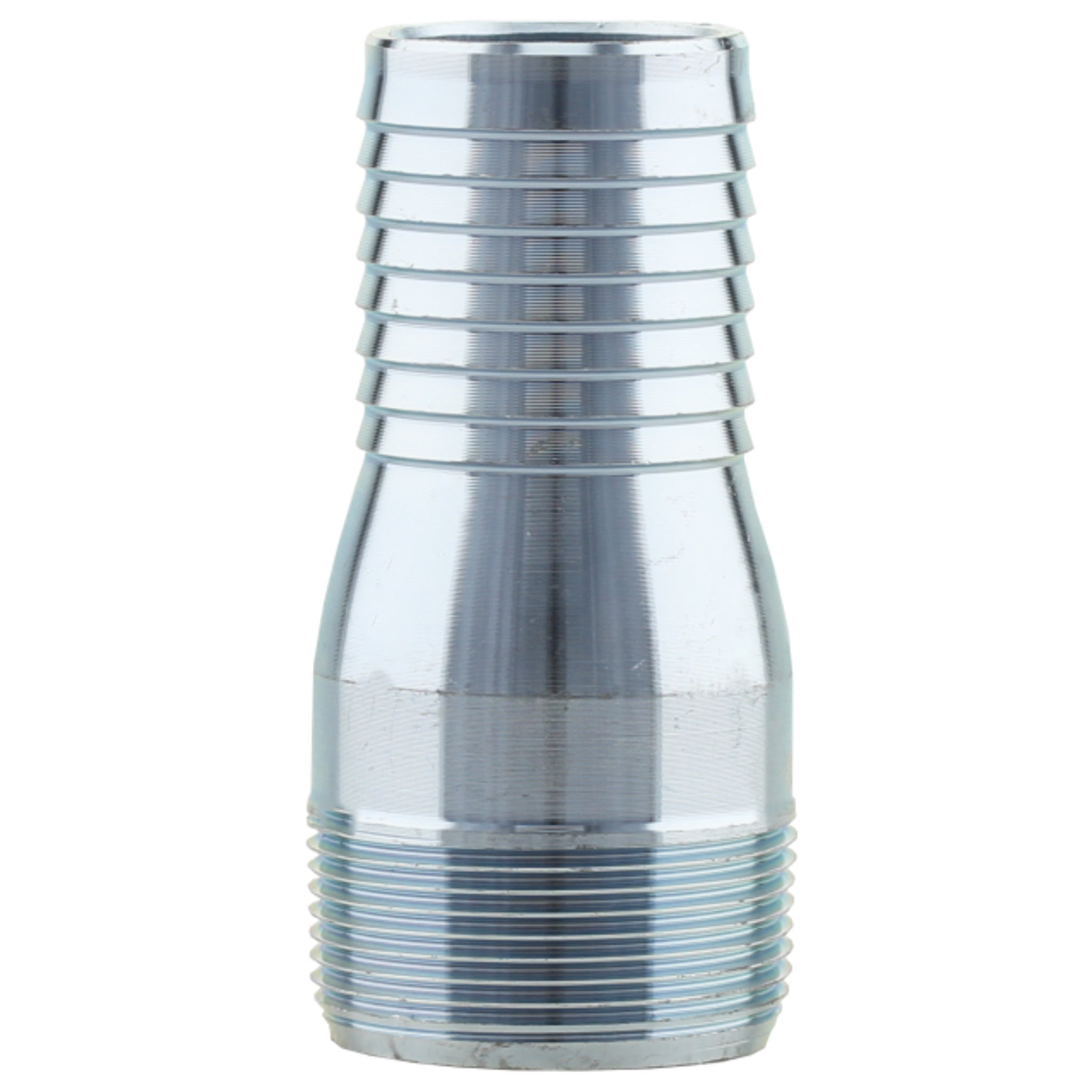 Zinc Plated Steel Combination Hose Nipple | Hose Barb X MPT | ASTM A513 for Low Pressure Discharge and Suction Service | No Lead Certified