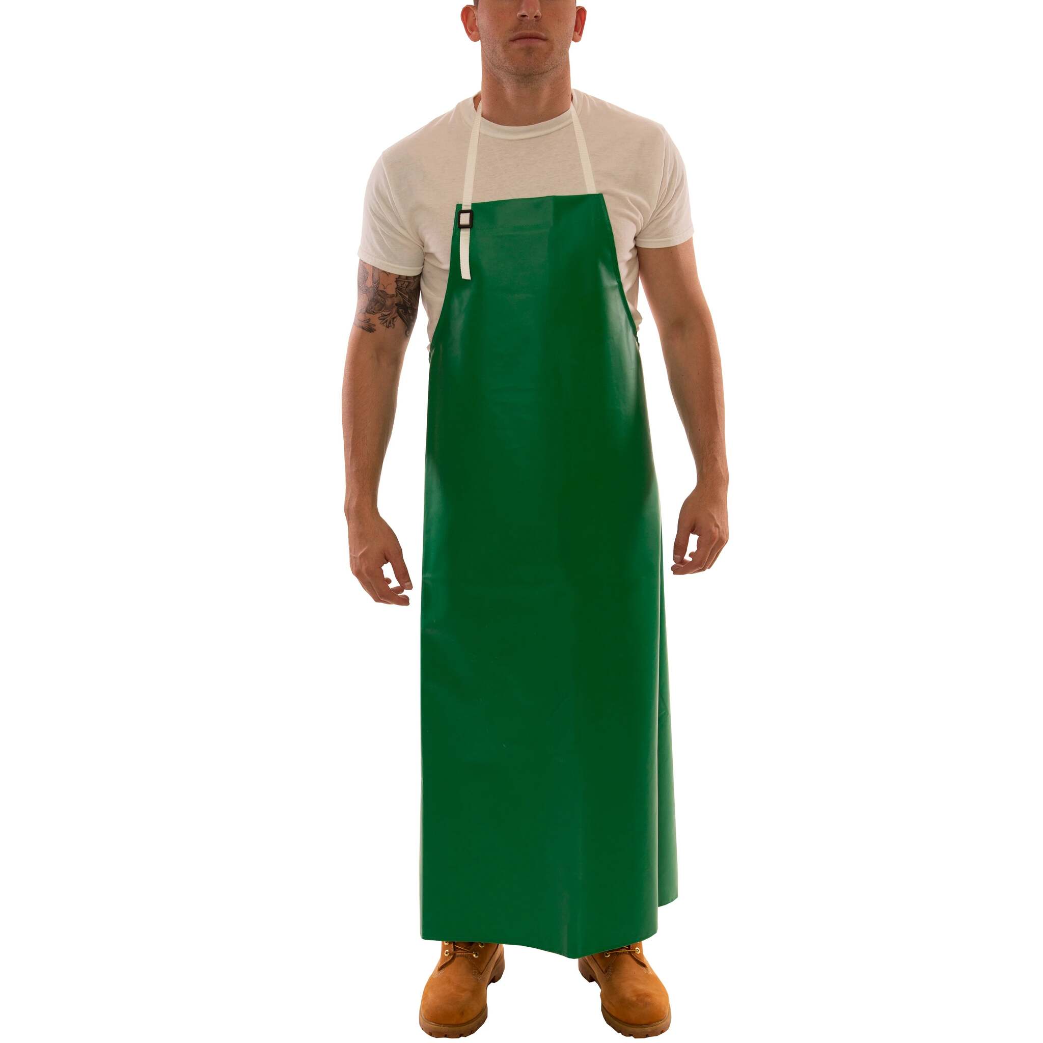 Tingley SafetyFlex® FR PVC Apron - 38"x48" for Acid, Chemical, Caustic | Adjust Fit, ASTM Certified, Heavy-Duty, Liquid Splash Protection, 17 Mil Thick