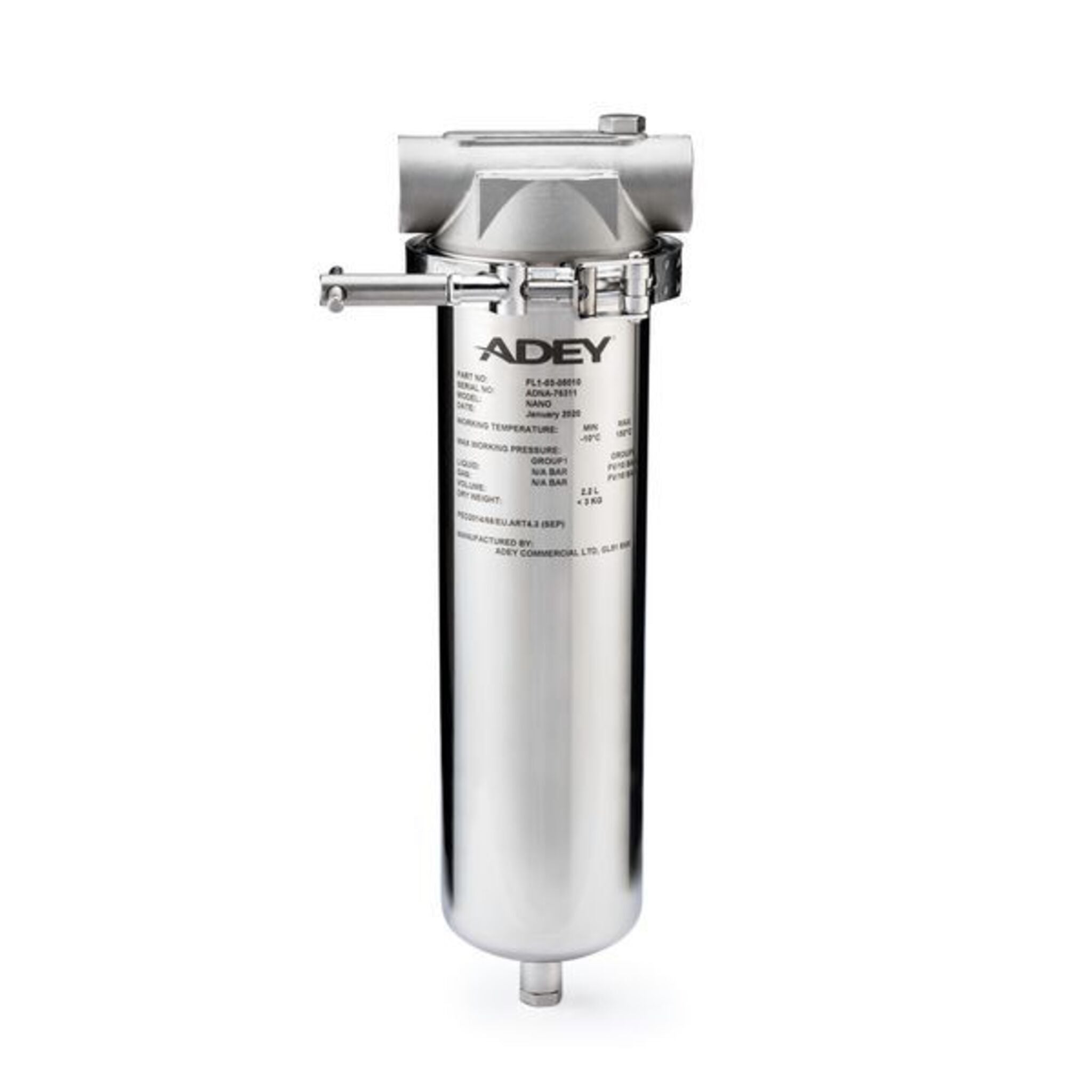 Adey MagnaClean CMX - NANO Filter Housing System Kit - Advanced Sidestream Filtration for Commercial Heating & Chilled Systems up to 43,200 Liter