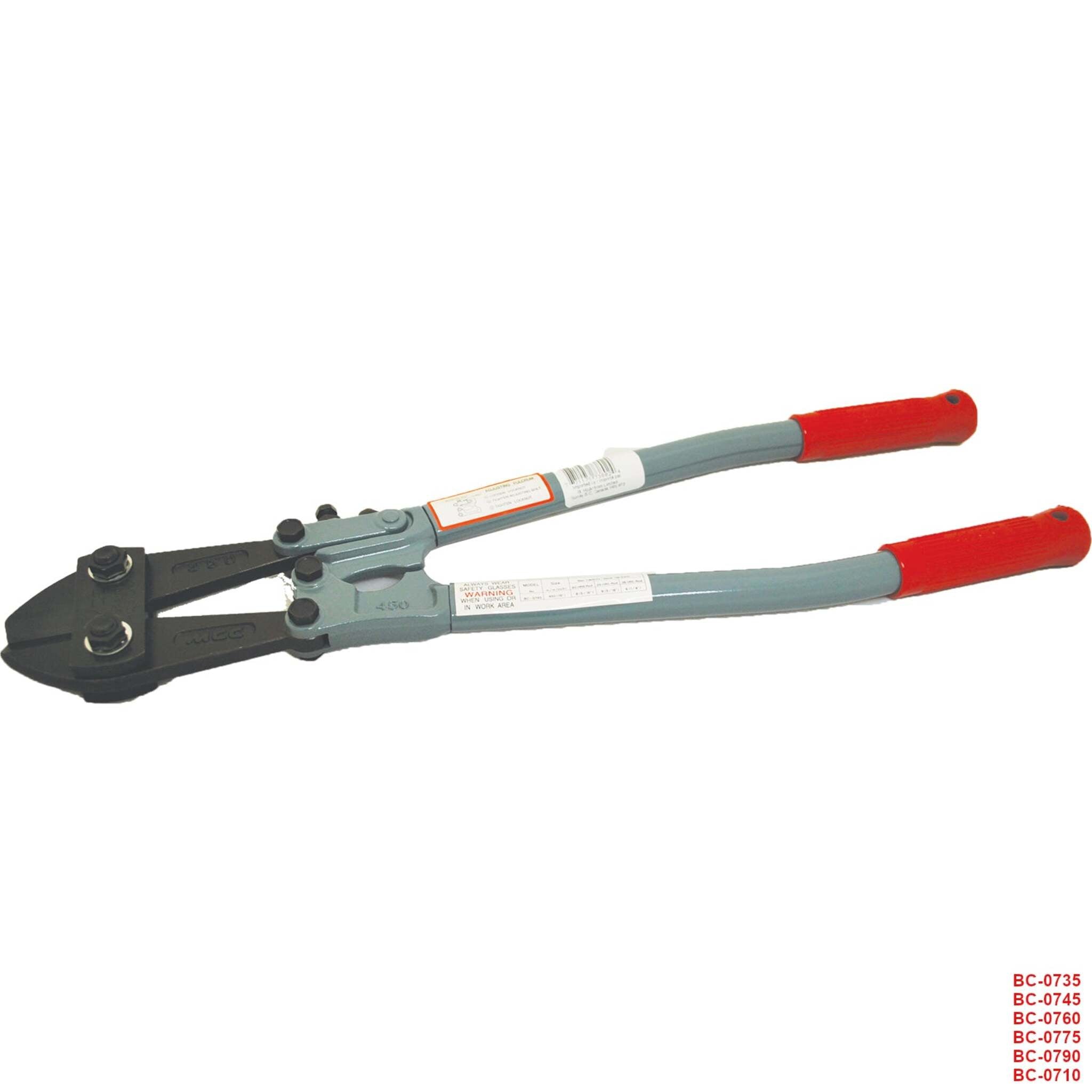 MCC Bolt Cutters 14"–42" - Heat-Treated Carbon Steel Jaws, Side Adjustment, Precision Cutting, Heavy-Duty Grips | Built for Tough Industrial Use