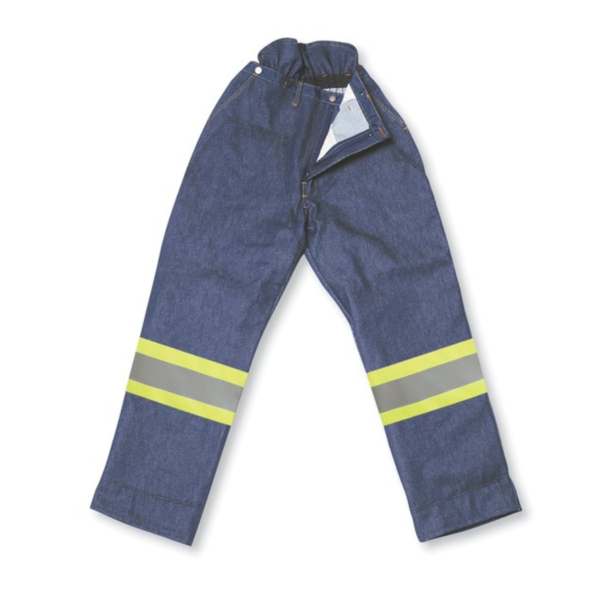 Big K BK90136 14 oz Denim 3600 Fallers' Pants - 4” 3M Reflective Tape, Brass Suspender Buttons, High Back, Kevlar Protection, 3600 ft/sec | Sizes 28-44