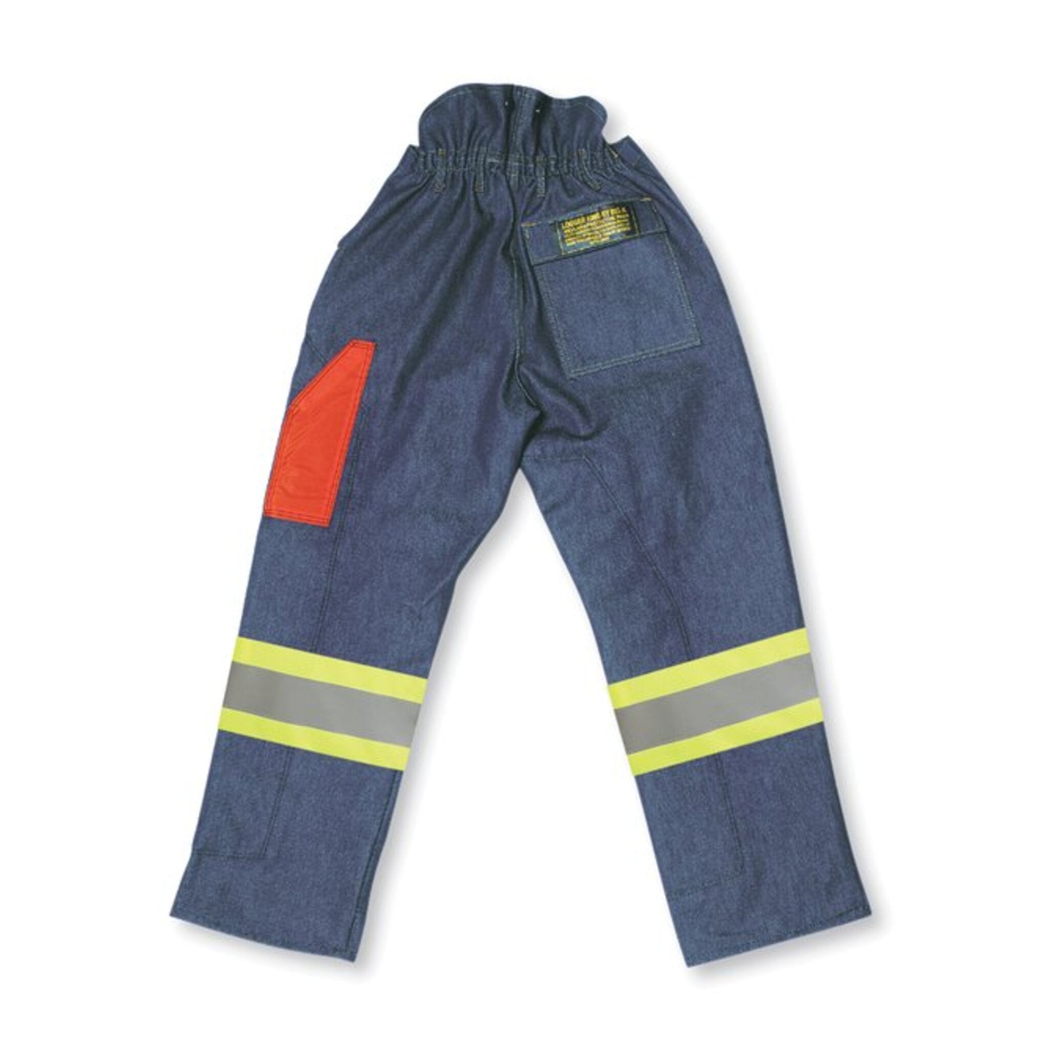 Big K BK90136 14 oz Denim 3600 Fallers' Pants - 4” 3M Reflective Tape, Brass Suspender Buttons, High Back, Kevlar Protection, 3600 ft/sec | Sizes 28-44