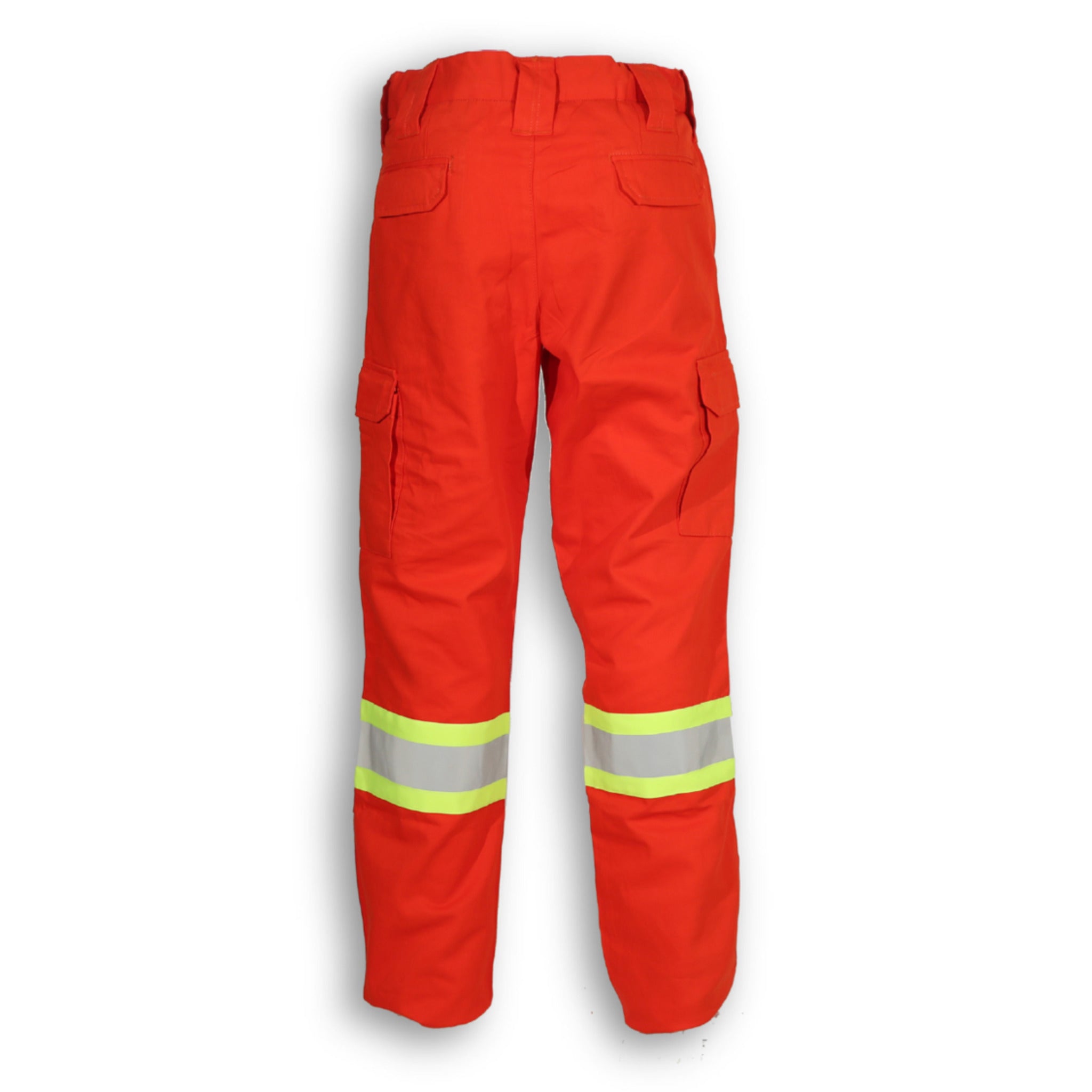 Big K Men's Hi-Vis Orange Poly/Cotton Cargo Pants | CSA Approved | Reflective Tape | Durable, Flexible, Comfortable Design | Sizes 28-48