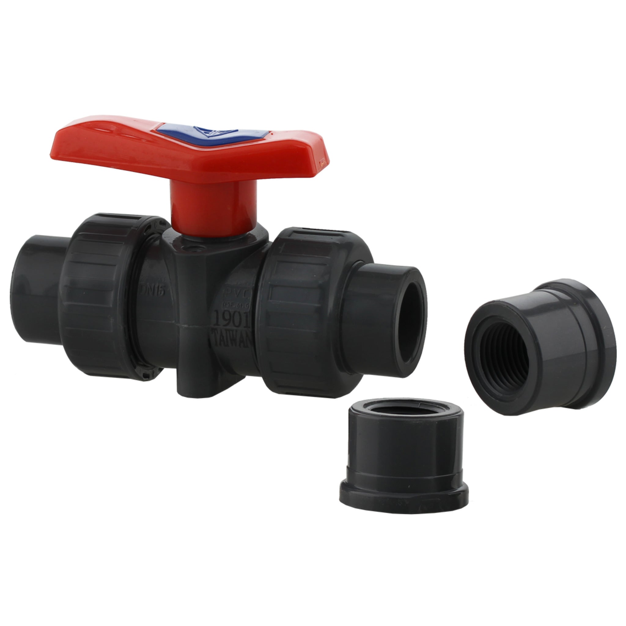 Premium PVC Ball Valve NSF-61 True Union with Socket and Threaded Ends | 1/2" to 4" sizes