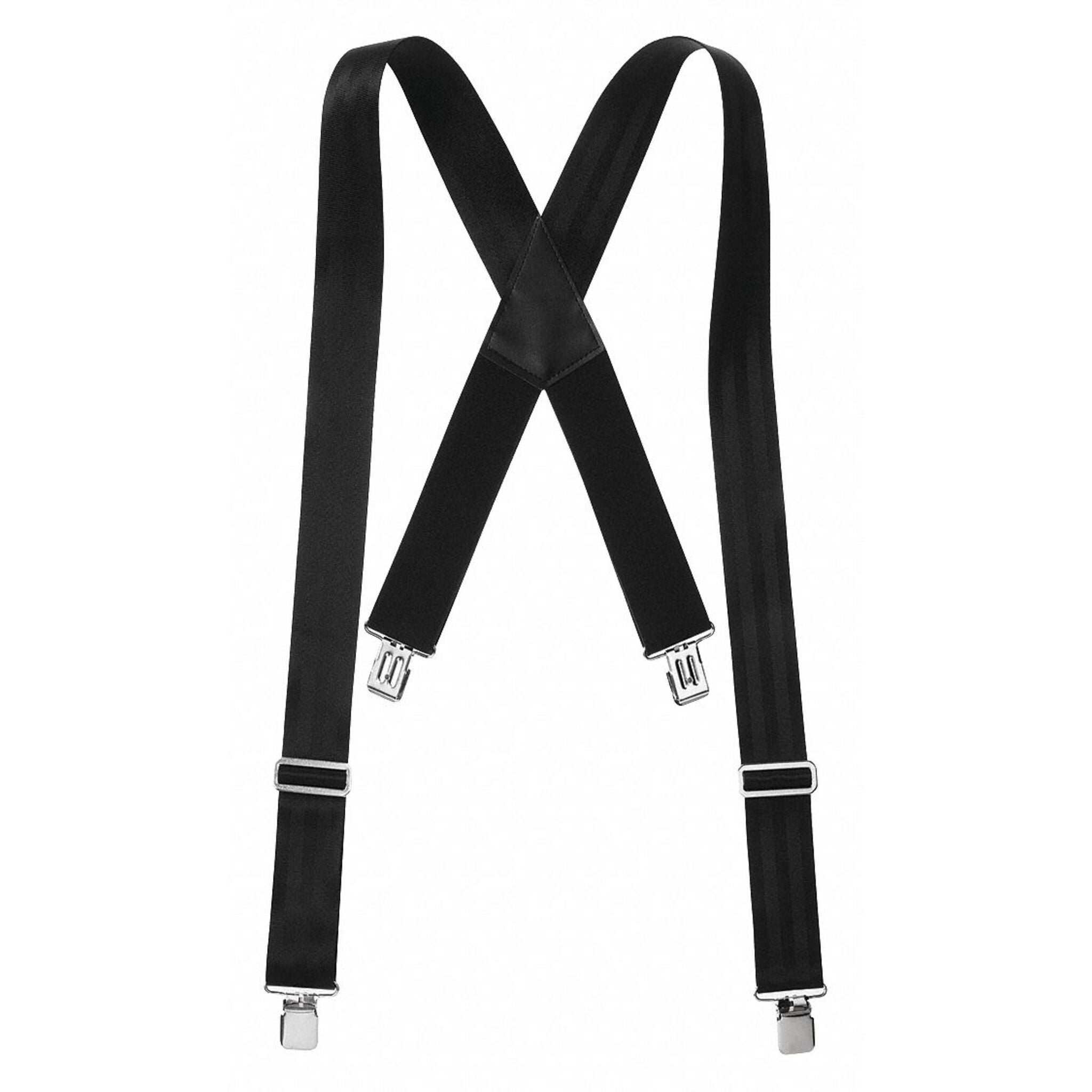 CAMRO SF500 Industrial Ultra Light Black Work Suspenders with Metal Clips and 2-Inch Straps - UL Listed, Durable, Comfortable, Versatile | One Size