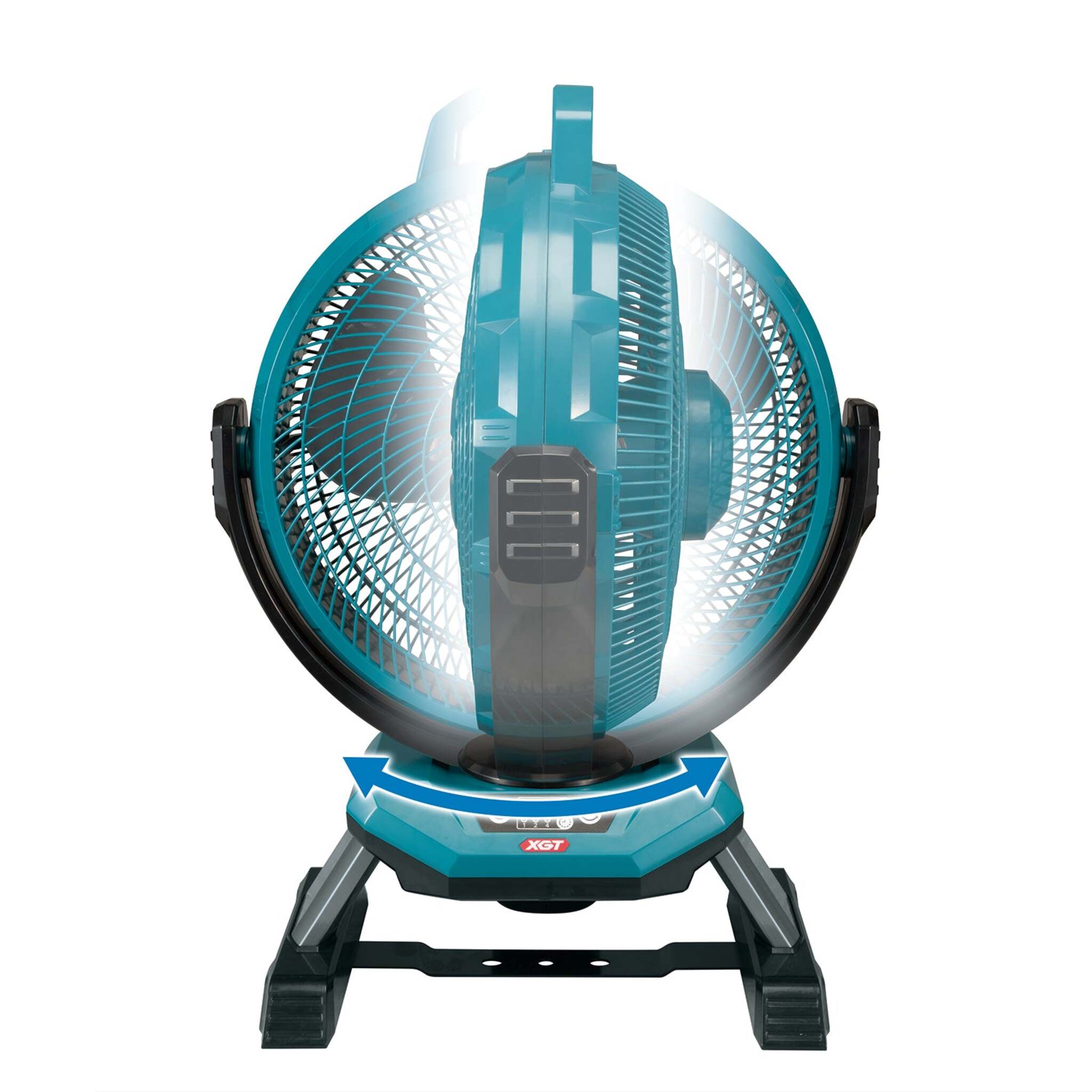 Makita 40V max XGT 13" Jobsite Fan CF002GZ - Powerful Airflow, Quiet Operation, Adjustable, Long Runtime, Portable Design, Multi-Speed, Durable Build