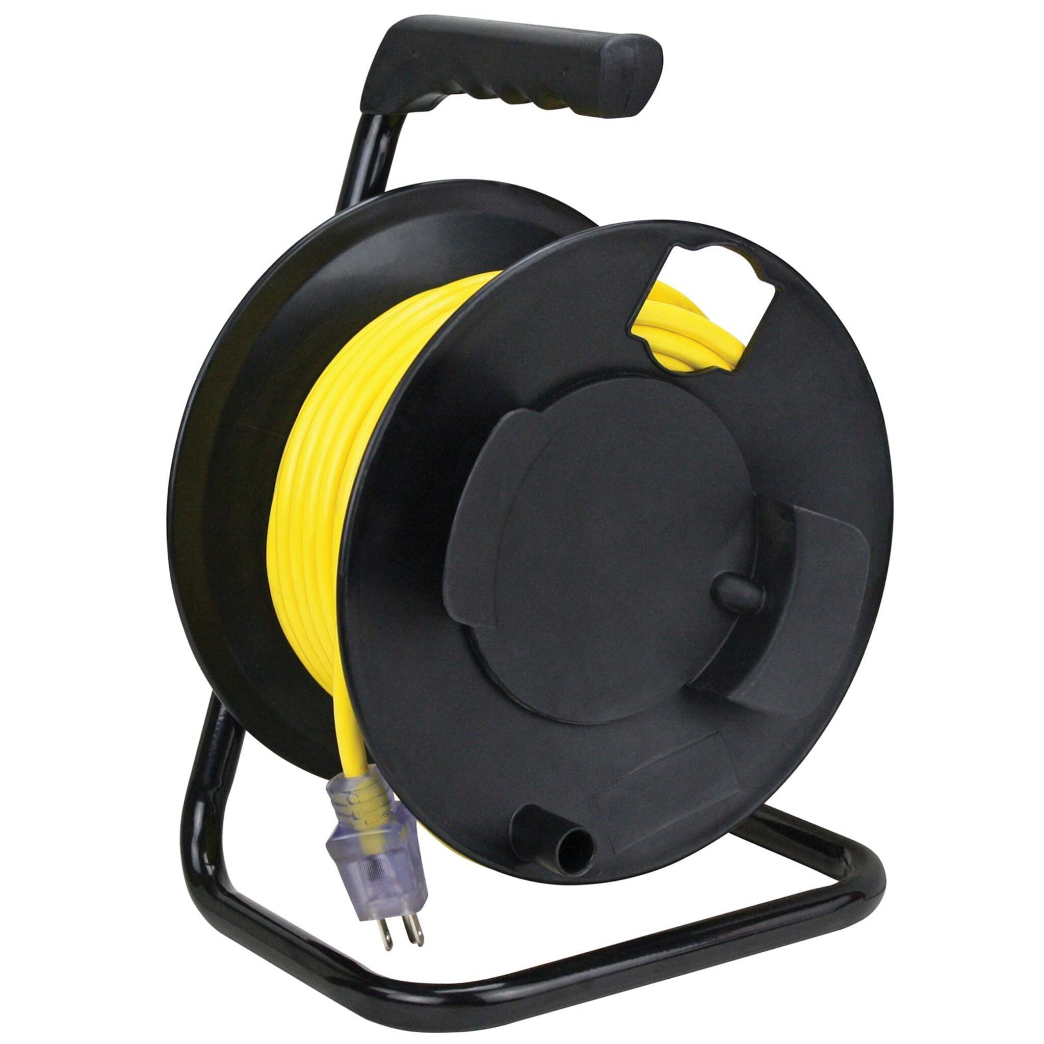 Prime Cord Storage Reel with Durable Metal Stand