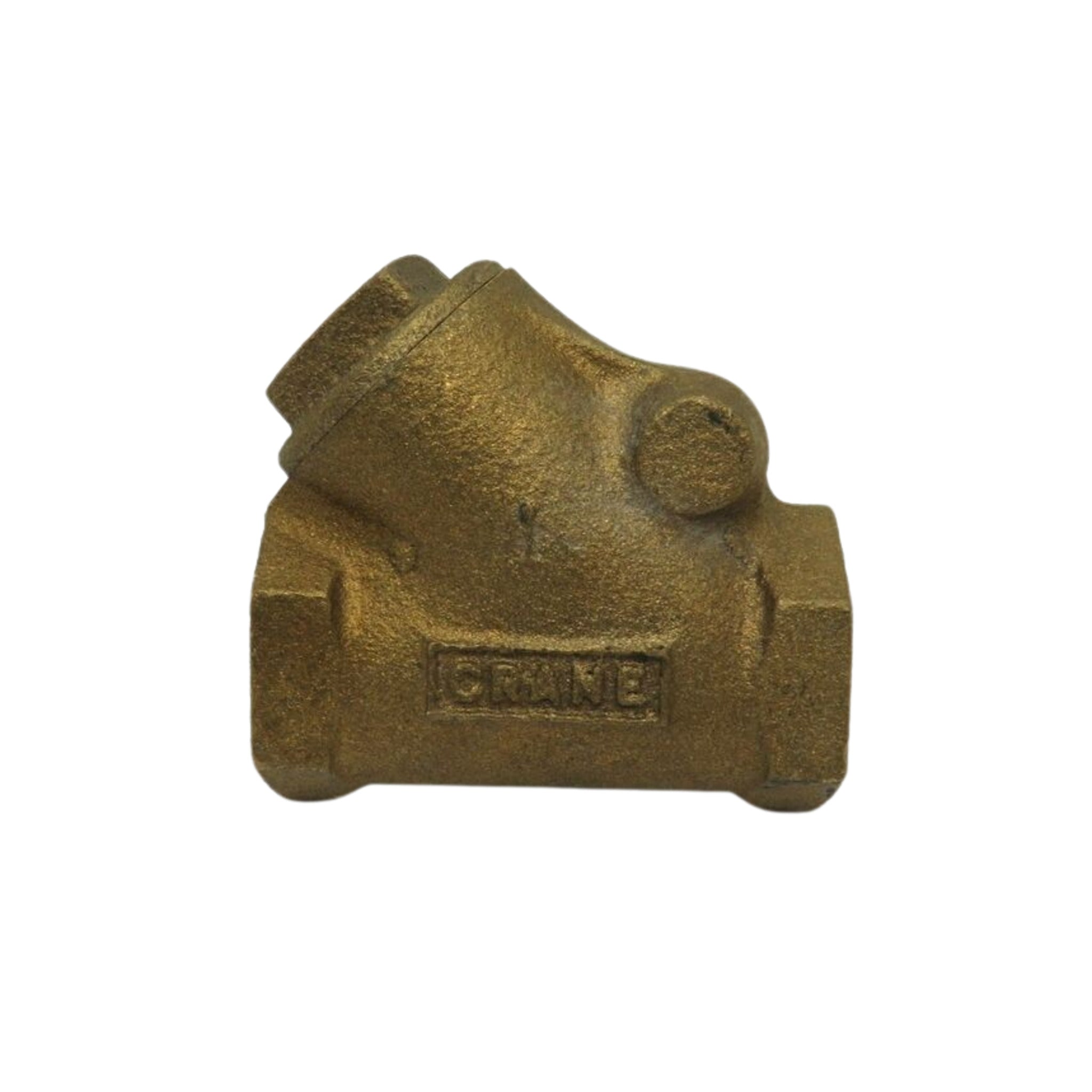 Crane 37 Bronze Swing Check Valve | Y-Pattern, FNPT Ends, Class 125, 200 PSI CWP, Steam Rated, Bronze Body, Removable Cap, MSS SP-80, Sizes 3/4"-2"