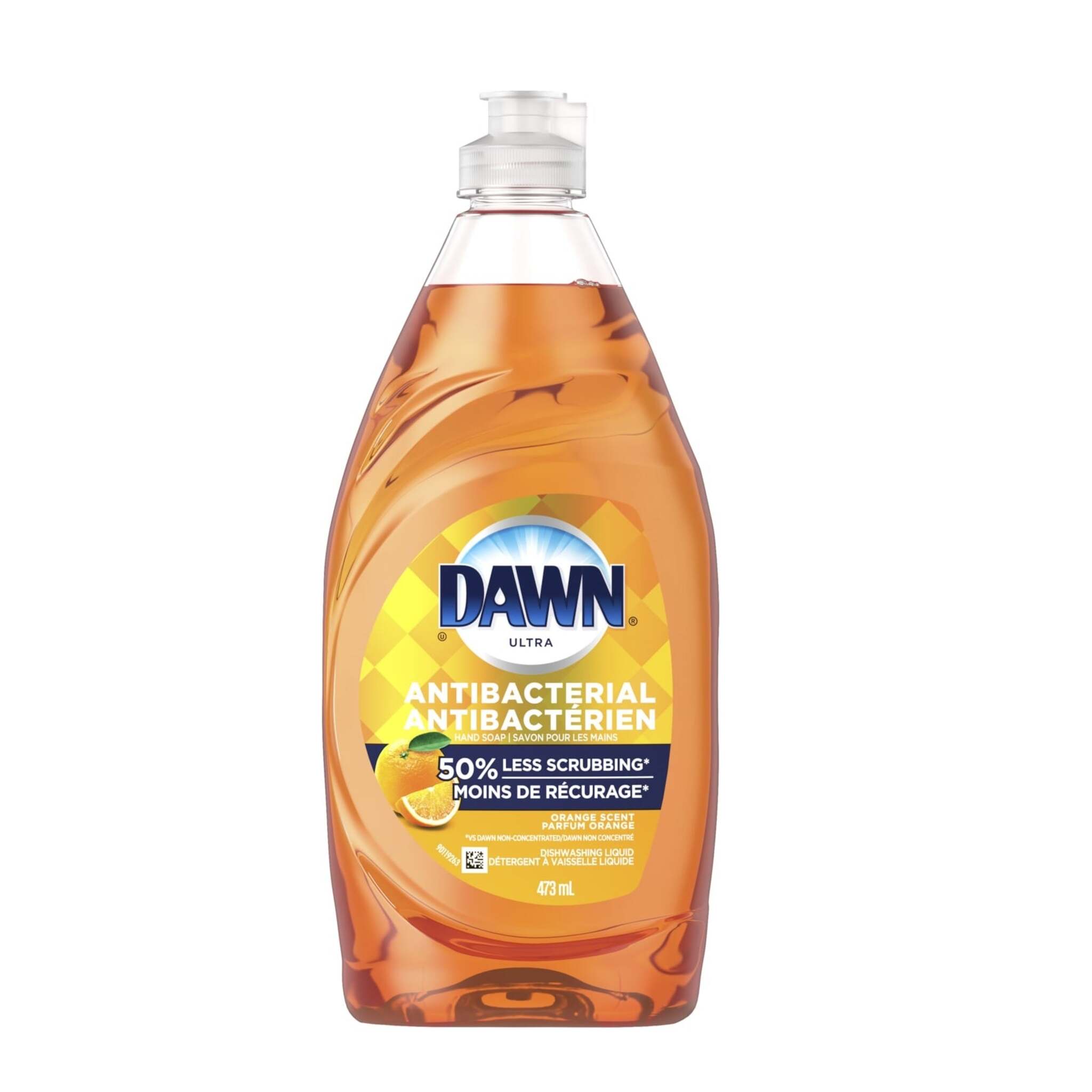 Dawn Ultra Antibacterial Dish Soap - Orange Scent - 473 mL - Case of 10