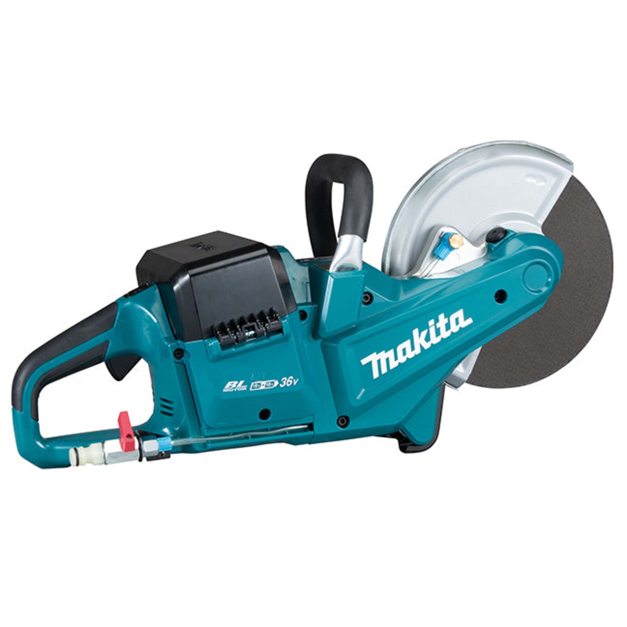 Makita DCE090ZX1 36V LXT Brushless 9" Power Cutter - Dual Battery, High-Efficiency Motor, AFT, XPT, Electric Brake, 6600 RPM, 9" Abrasive Wheel