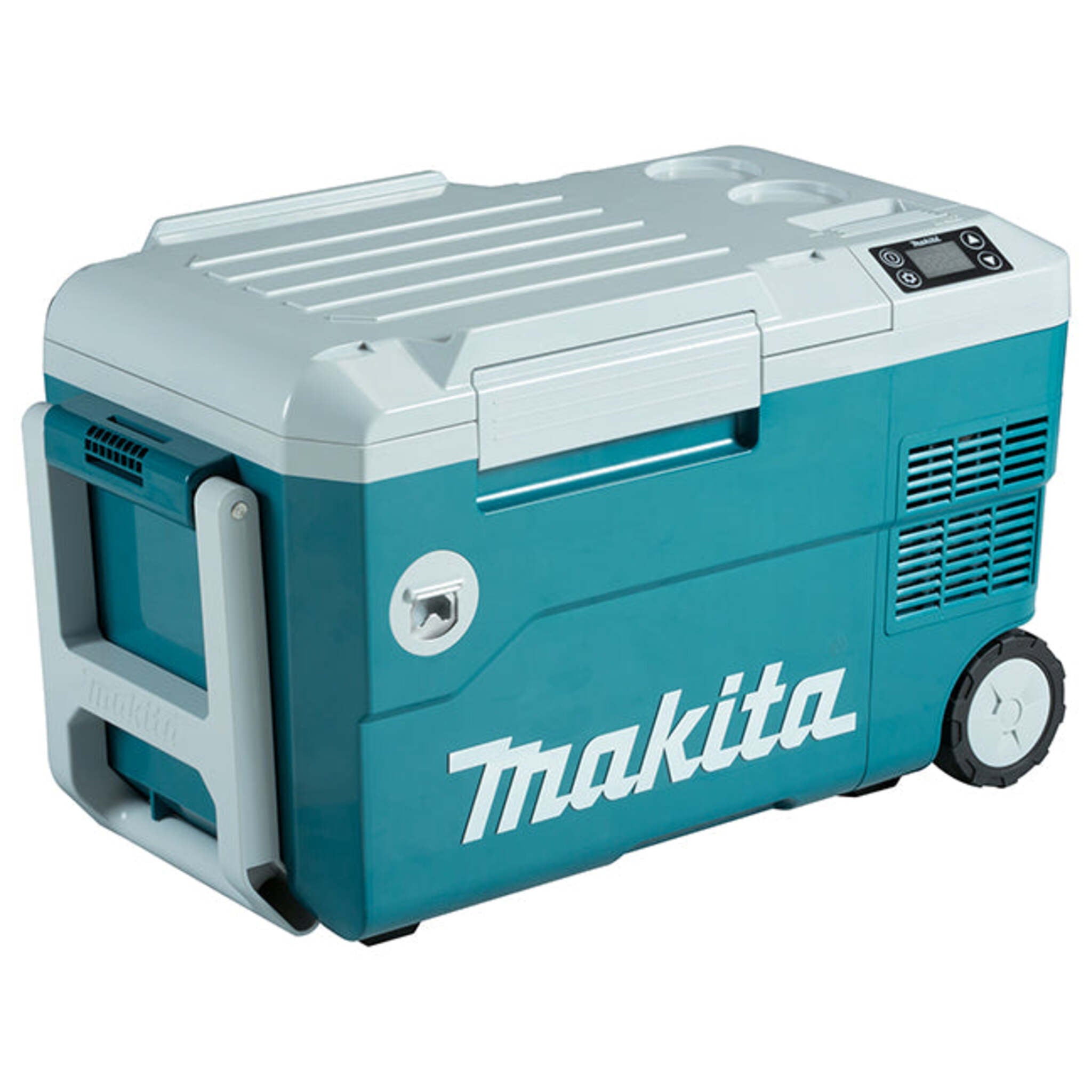 Makita 18V LXT Cooler & Warmer Box DCW180Z - Dual Function, 20L Capacity, IPX4 Rated, Multiple Power Options, Fast Cooling, Portable, LED Display