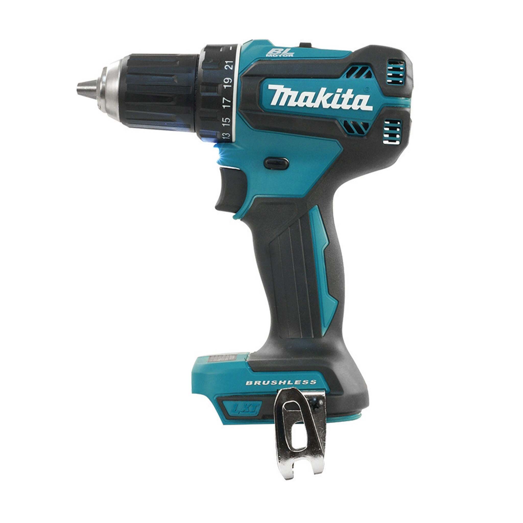 Makita DDF485Z 18V LXT Brushless 1/2" Drill-Driver - Tool Only, Compact, High Torque, XPT™ Protection, 21 Clutch Settings, Dual LED, Ergonomic Grip