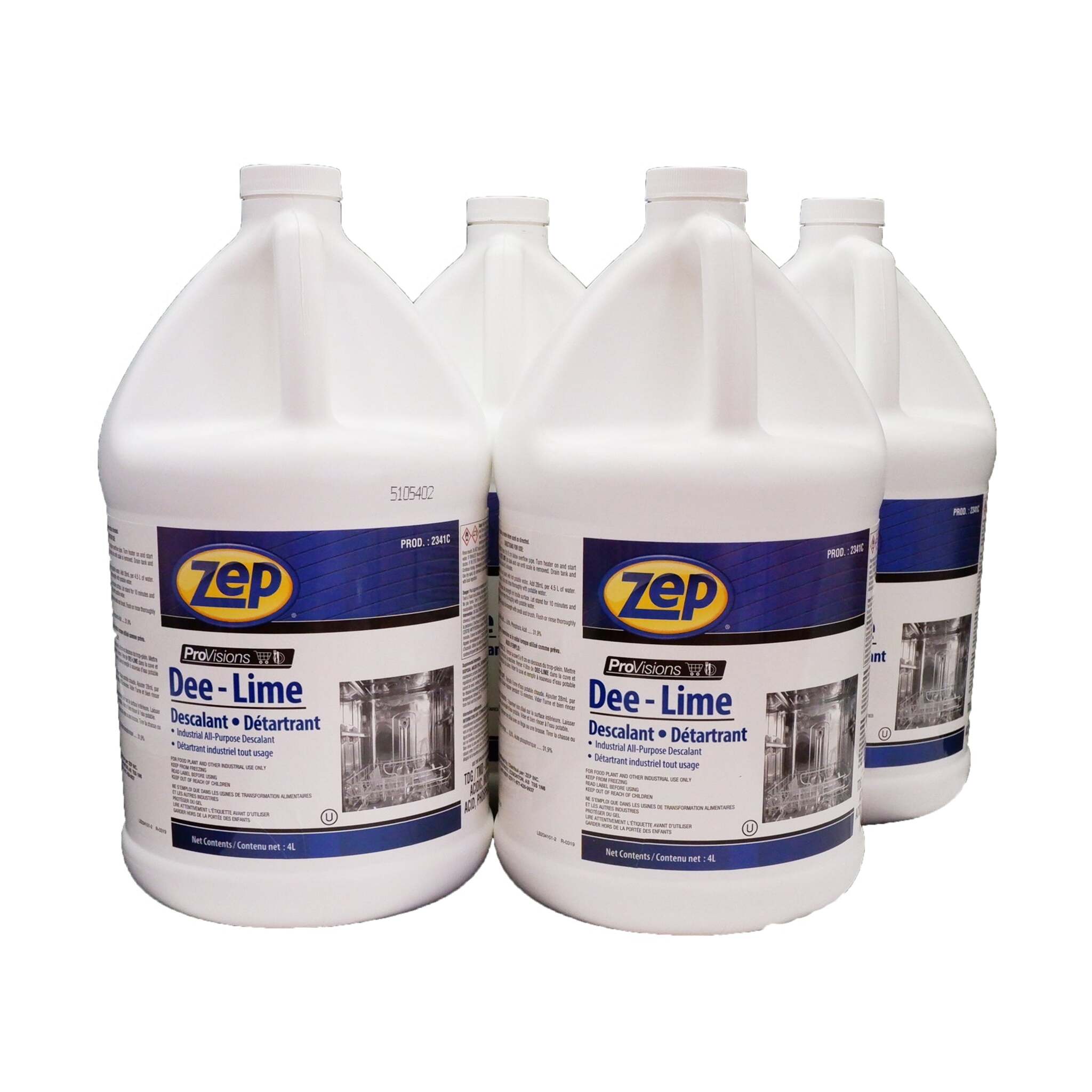 Zep Dee Lime Descalent - 1 Gallon Jug - Case of 4