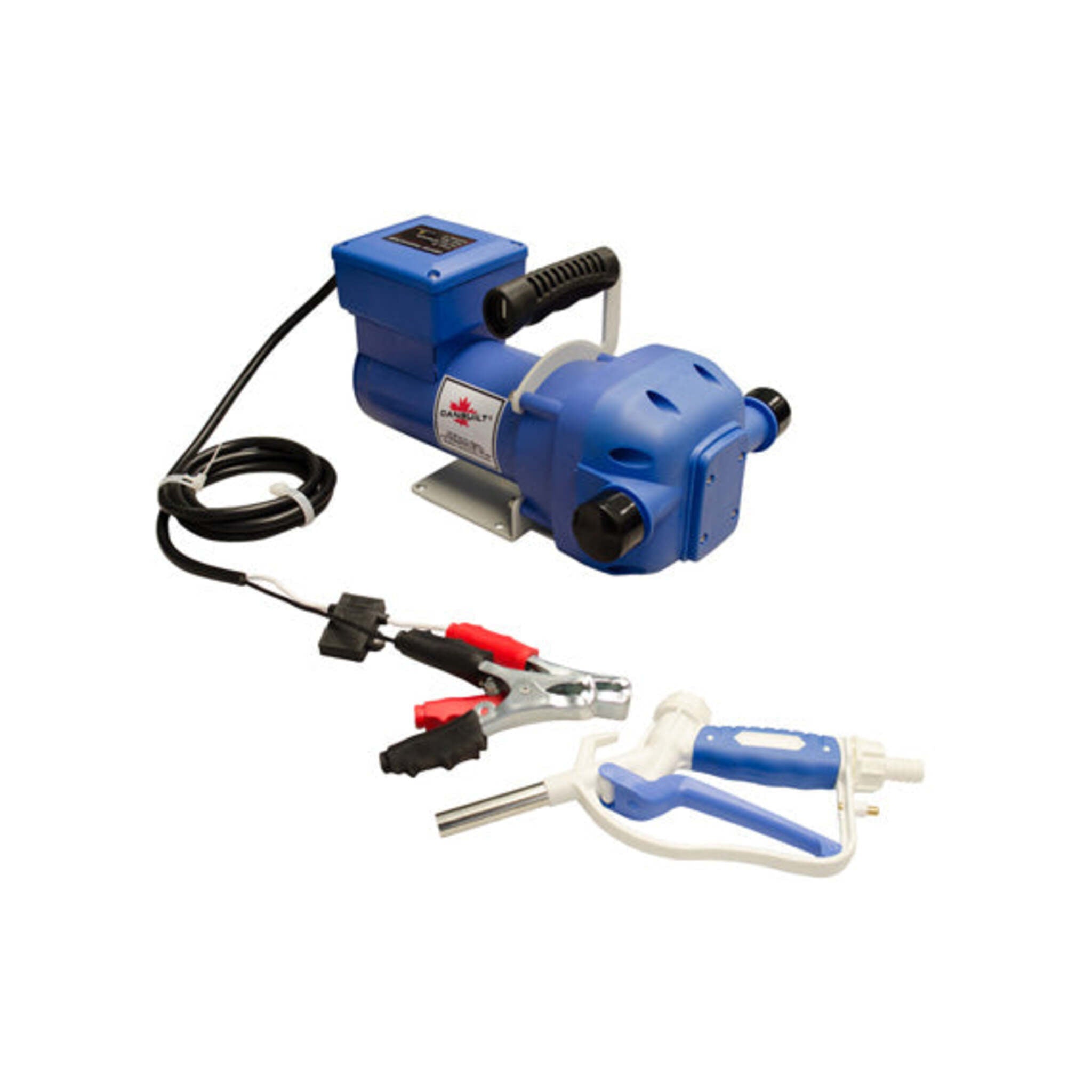 Canbuilt 12 Volt Diesel Exhaust Fluid (DEF) Pump Kit: Efficient, Metal Handle Pump, Manual Nozzle, 6.6 GPM Flow Rate, and 6 Meter Delivery Hose