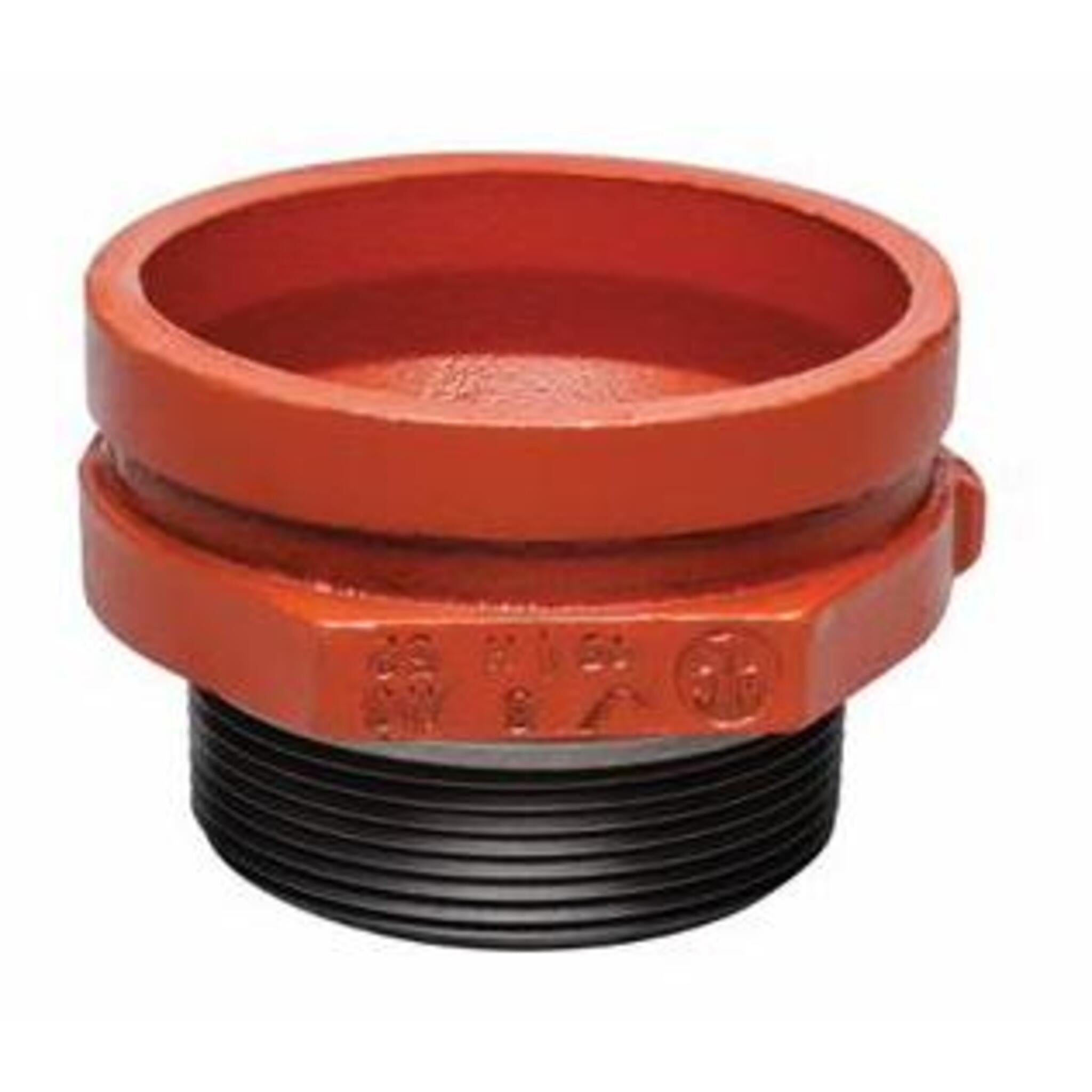 Victaulic Style 52 MPT Threaded Small End Reducer - Grooved End, Ductile Iron, Epoxy Coated, ANSI/NSF 61/372, LPCB & FM Approved, Durable and Reliable