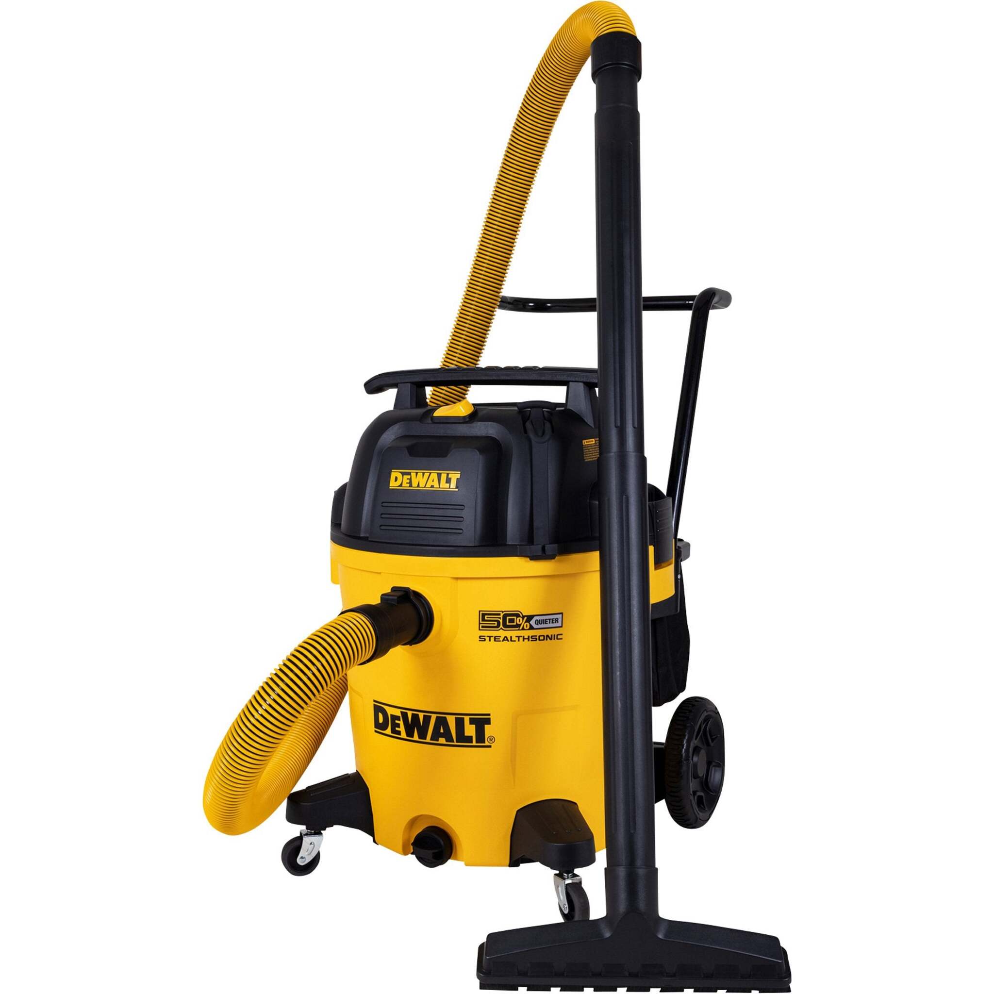 DeWalt DXV16P-QTA StealthSonic 16-Gallon Wet/Dry Vacuum, 6.5 HP, Poly Drum, 20-Ft Power Cord, Integrated Blower Port, and Comprehensive Accessory Kit