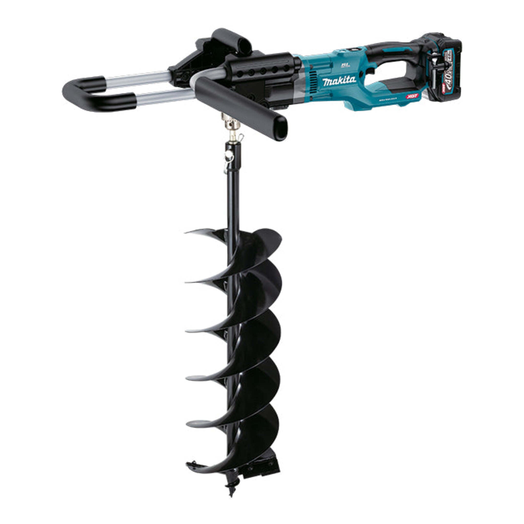 Makita DG001GM105 40Vmax XGT Brushless 1/2" Earth Auger Kit, 4.0Ah Battery, Torque Drive and XPT Tech, 2-Speed, Ergo Design for Versatile Drilling