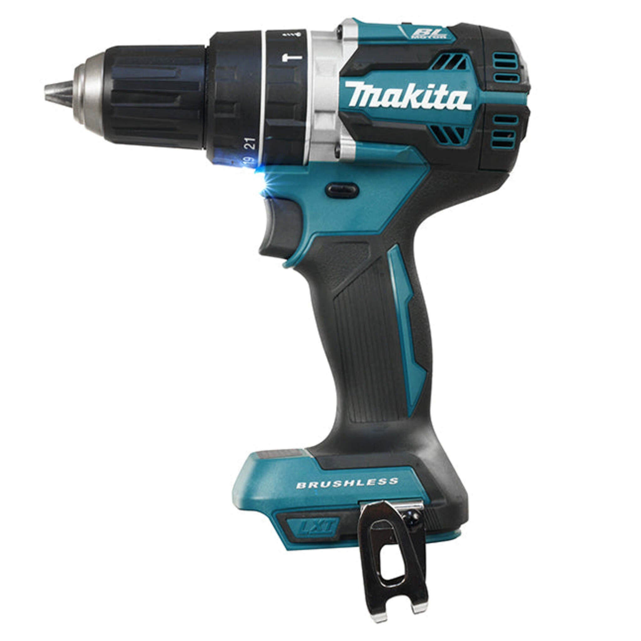 Makita DLX2180S 18V LXT Brushless 2 Tool Combo Kit – 1/2" Hammer Drill/Driver & 1/4" Impact Driver, 2x 3.0Ah Batteries, Standard Charger, 21" Tool Bag