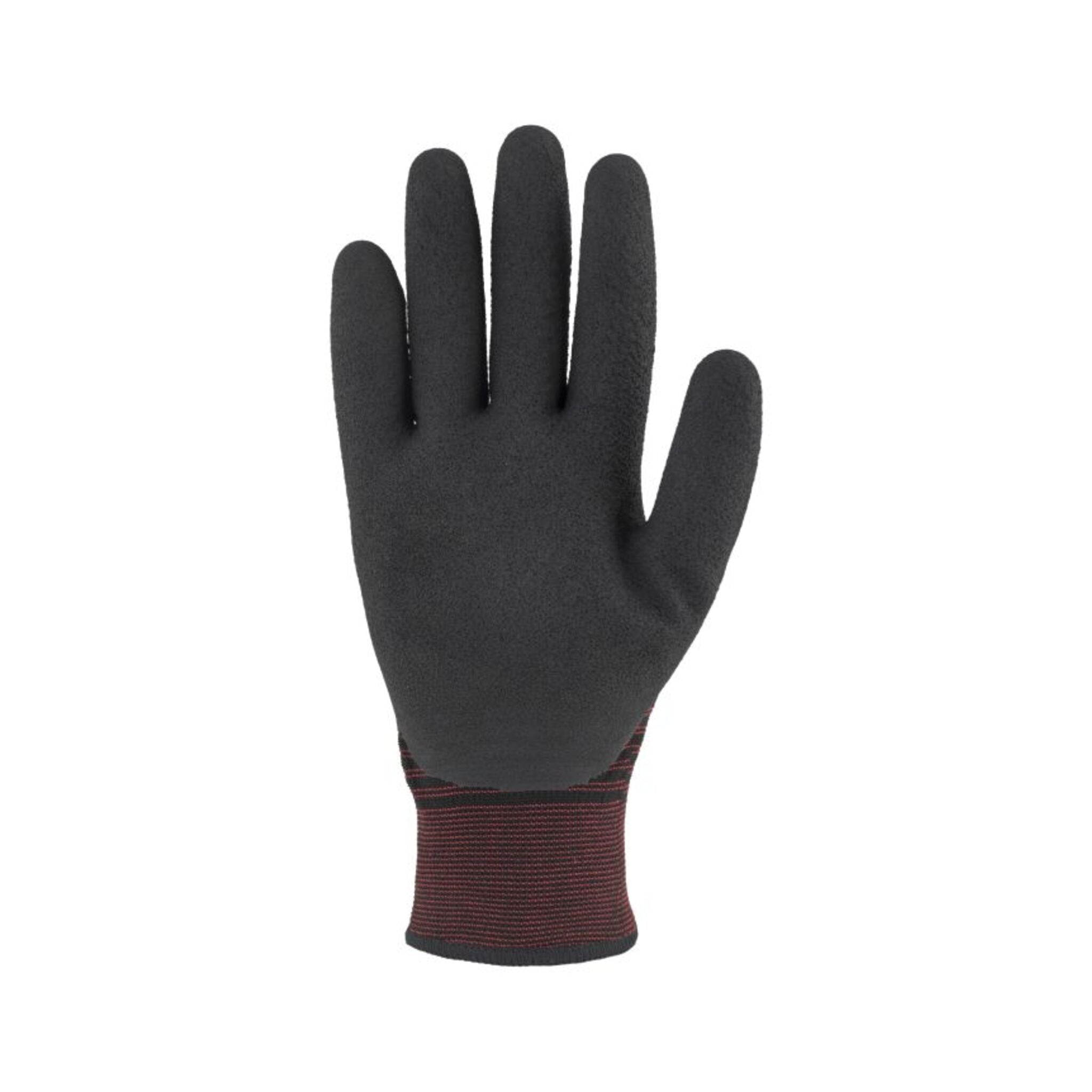 Dickies 751133DI Dipped Latex Foam Coated Winter Gloves - Enhanced Grip, Abrasion Resistant, Brushed Acrylic Lining, Elastic Cuff, CE Certified