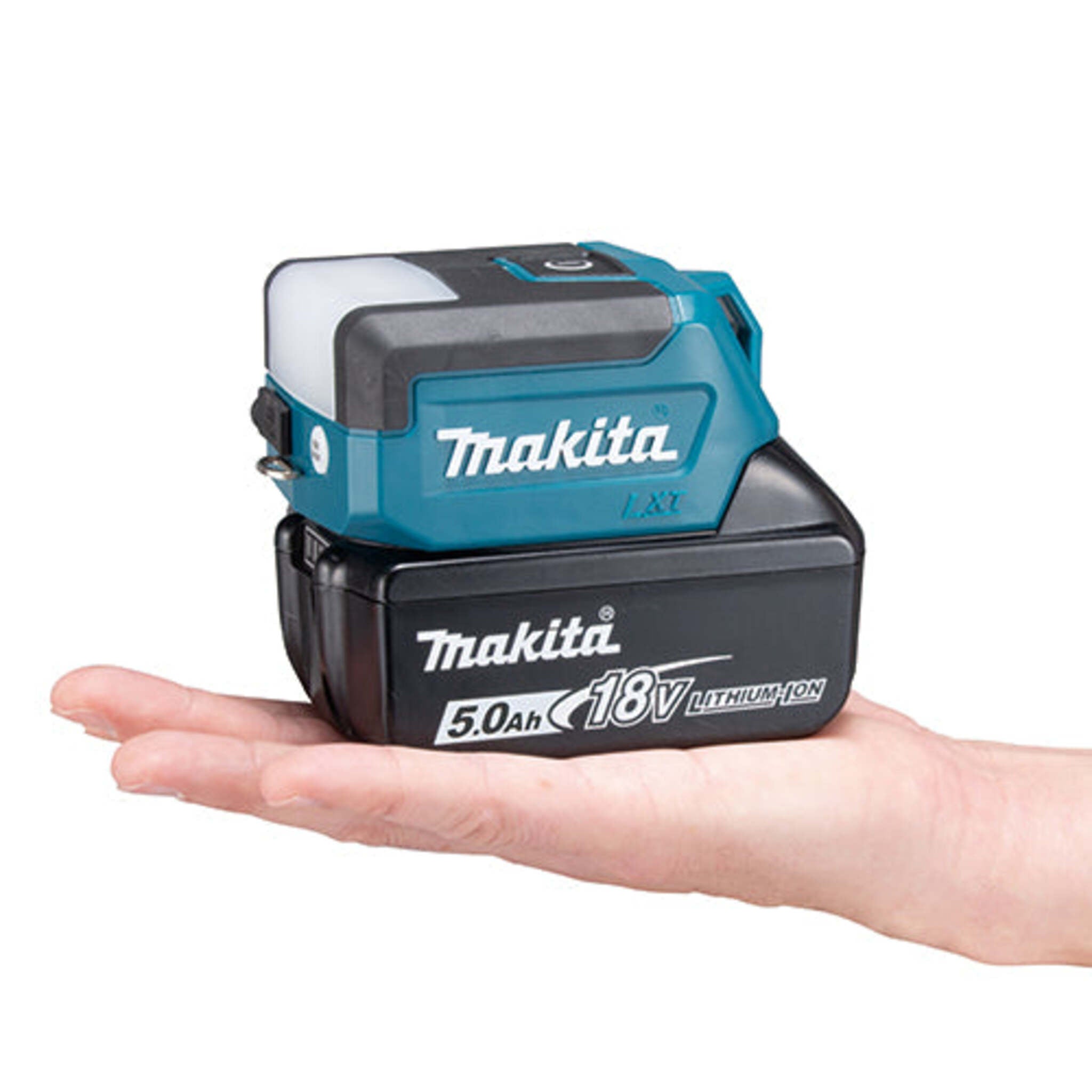 Makita 18V LXT Compact LED Worklight - USB Charging Port, 300 Lumens, 3 Light Modes, Lightweight & Portable, Ideal for Confined Spaces, Tool Only