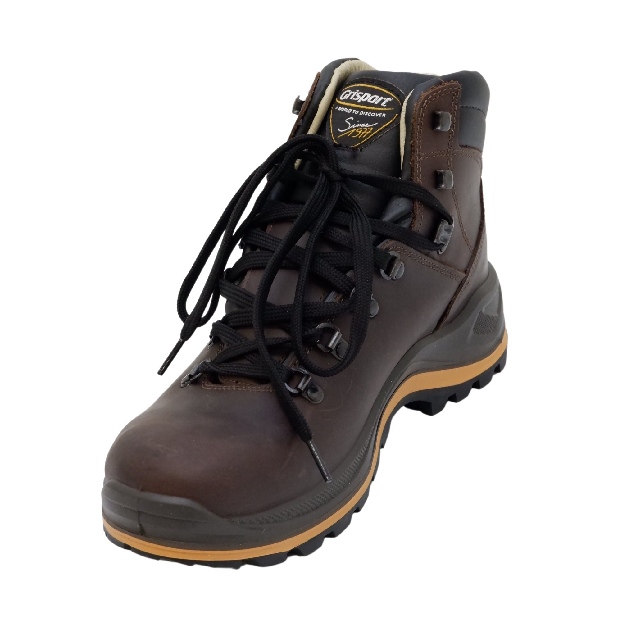 Grisport Men's Eagle Hiker Boot 6" Waterproof, Vibram Sole - Durable Dakar Oiled Cow Leather - Ideal for All Terrain & Weather Conditions | Sizes 7-14